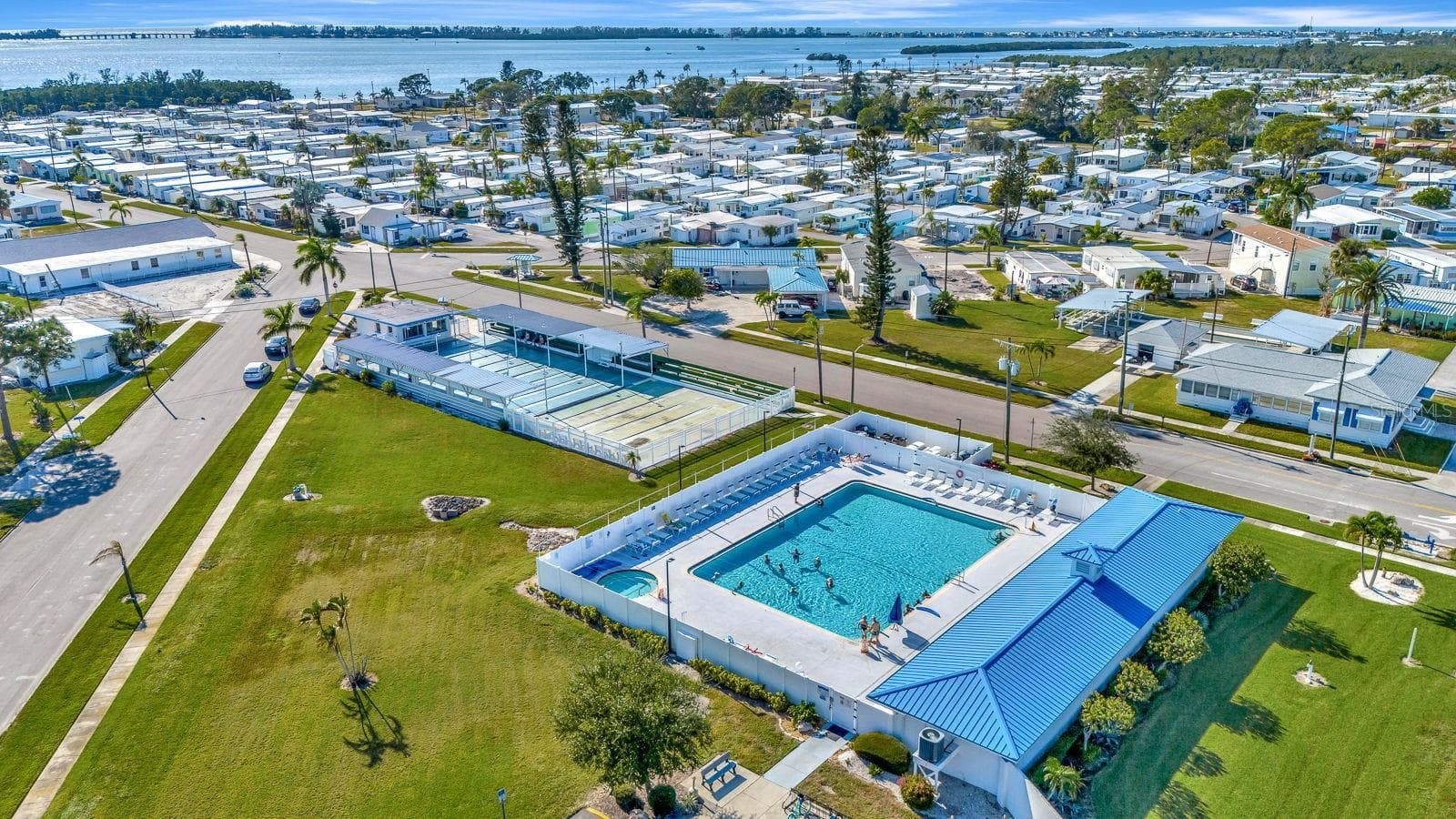 Aerial View of community ammenities - 10315 CORTEZ RD W #7F, BRADENTON