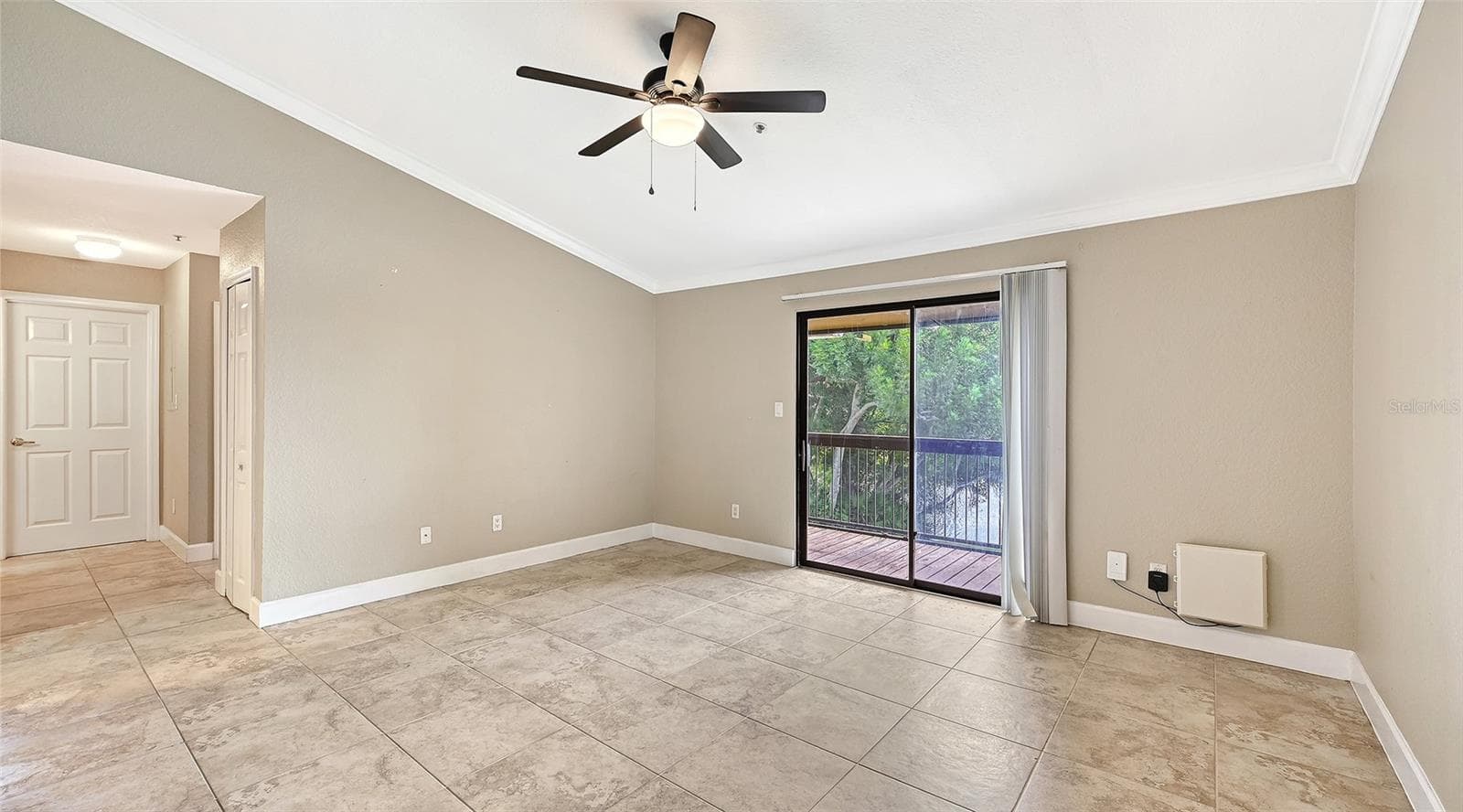 Living Room With Direct access to the Balcony - 4025 CROCKERS LAKE BLVD #22, SARASOTA