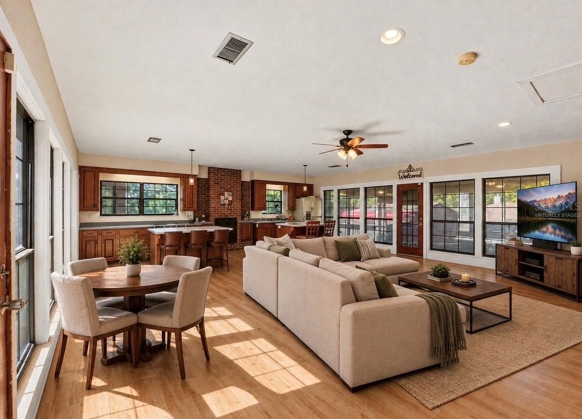 Virtually staged as a living/dining area - 18784 NW 230TH ST, HIGH SPRINGS