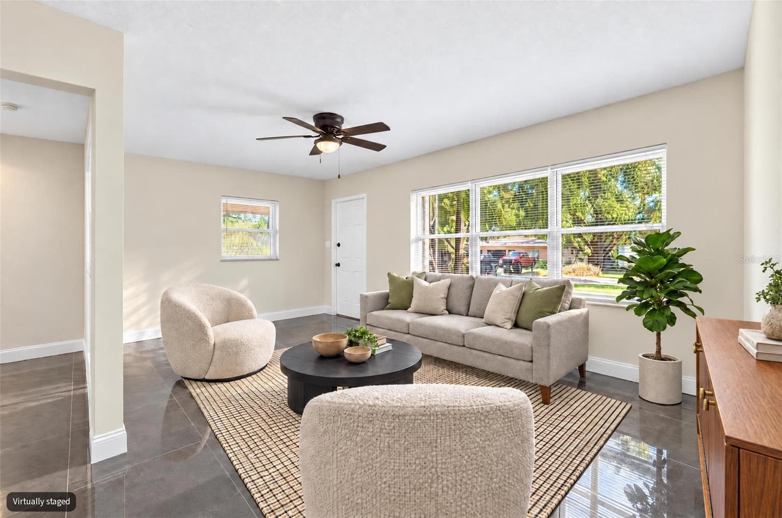 Virtual staging - Living - 3009 E FERN ST, TAMPA