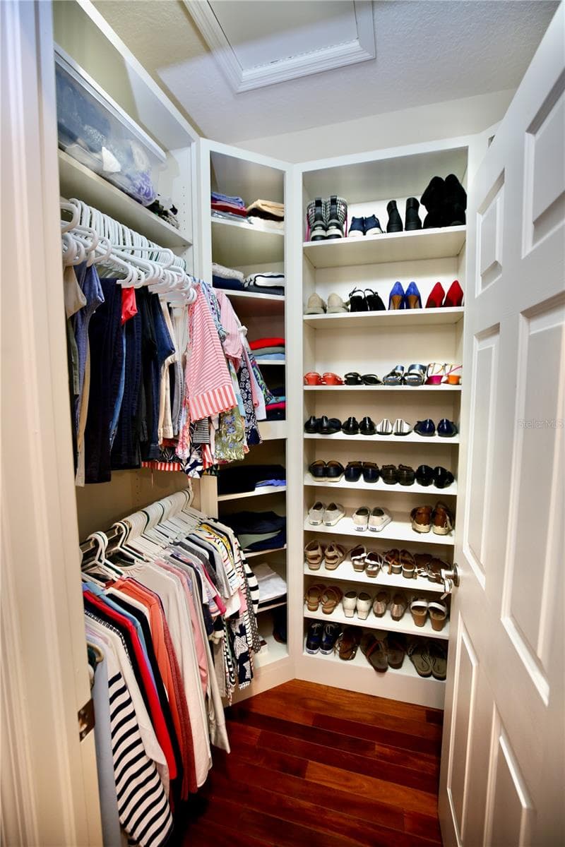 Primary Bedroom with organizers - 14824 TUDOR CHASE DR, TAMPA