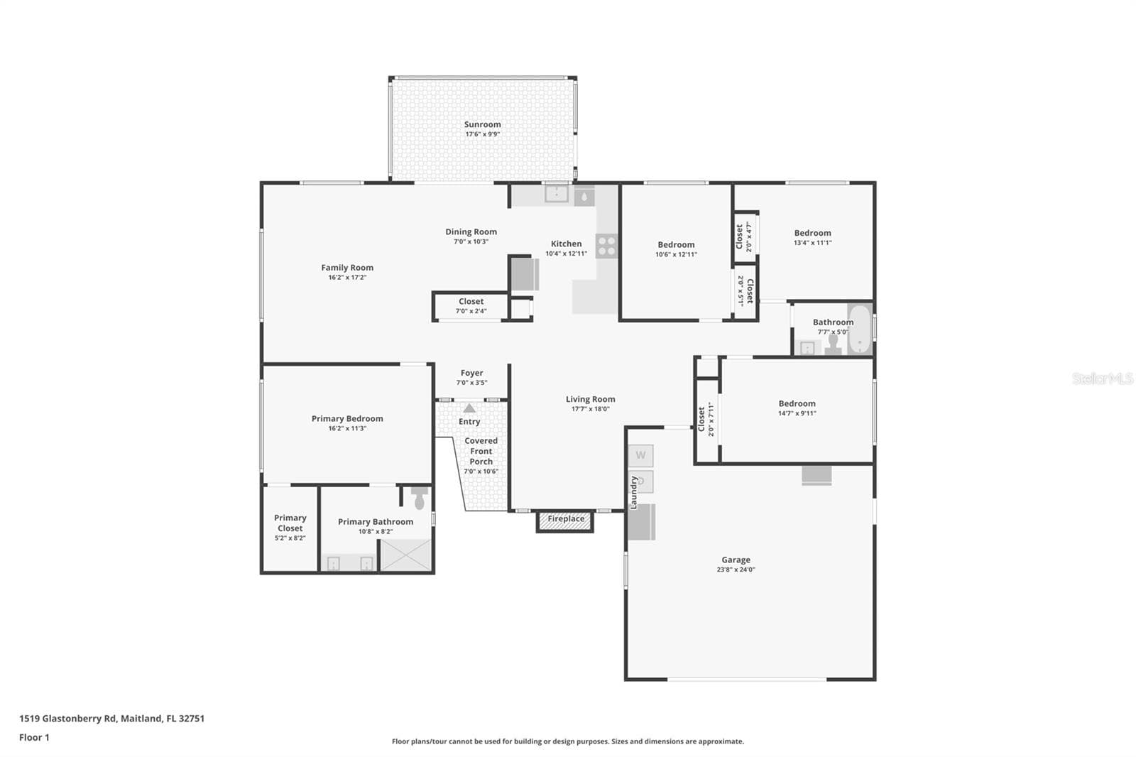 Floorplan - 1519 GLASTONBERRY RD, MAITLAND
