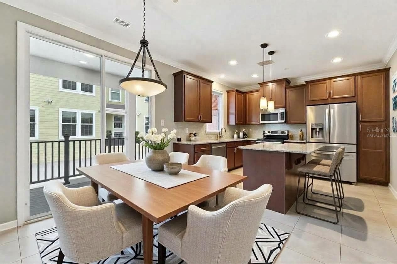 Virtually Staged Dining Room - 1436 WINTER WHARF LN, WINTER SPRINGS