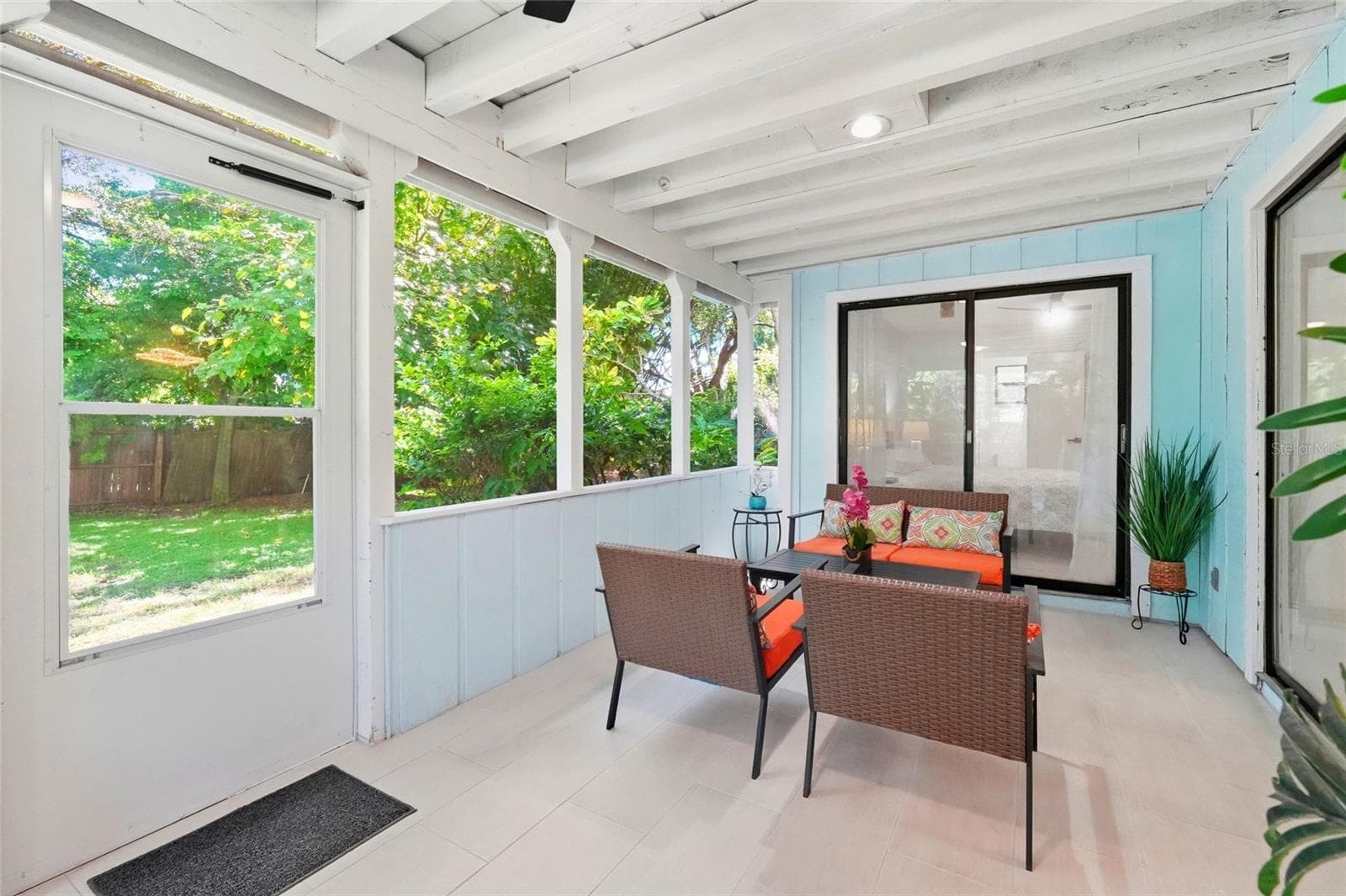 Screen Door leads to the Private Pool - 1721 DORCHESTER RD, CLEARWATER