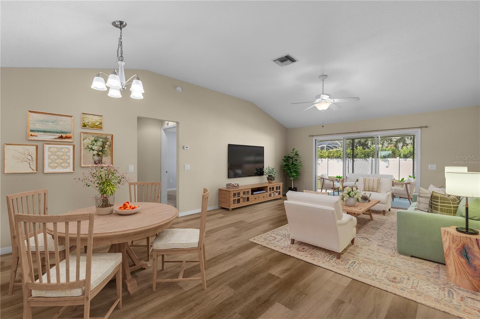 Open Living Area - Virtually Staged - 12166 NE 51ST CIR, OXFORD