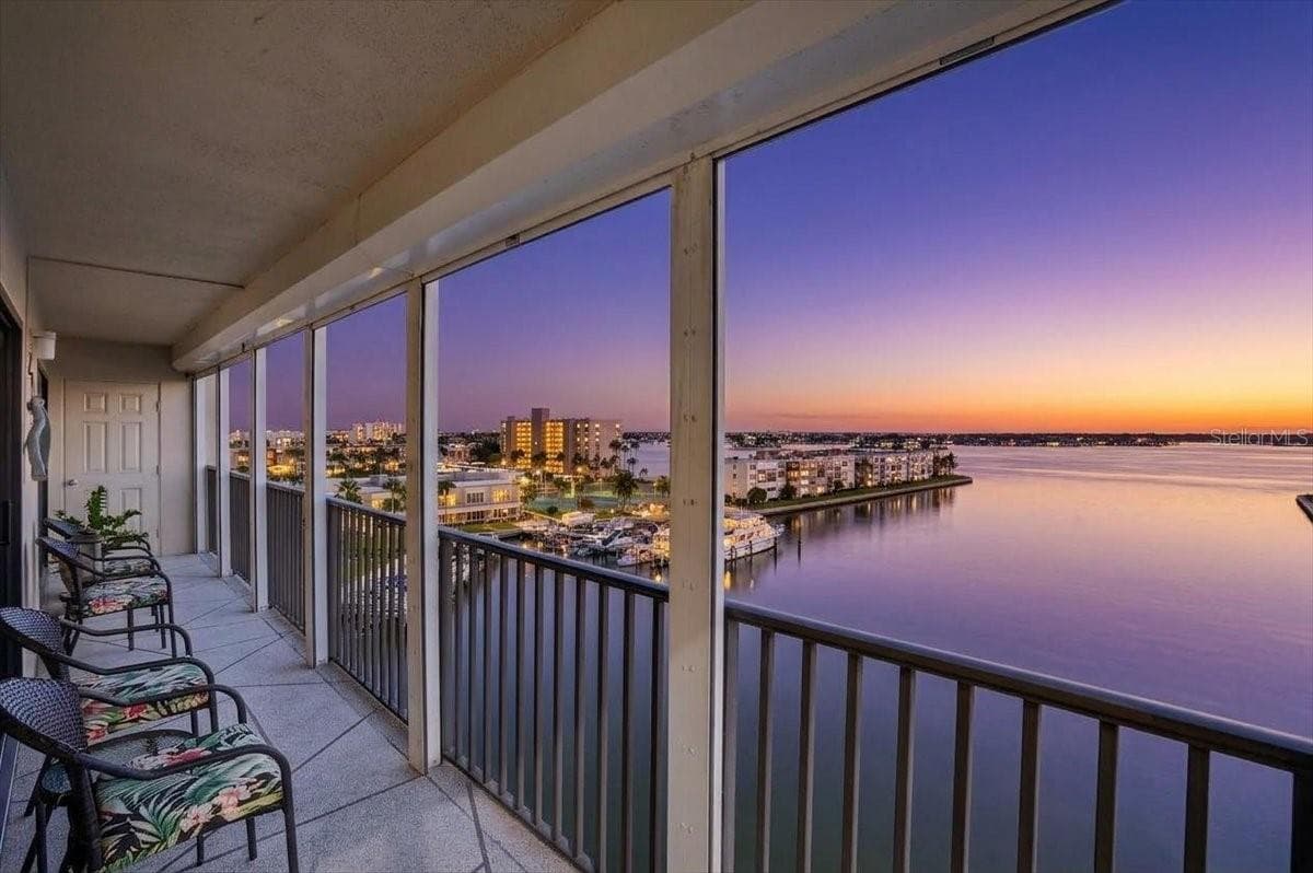 Balcony view - 7300 SUN ISLAND DR S #701, SOUTH PASADENA