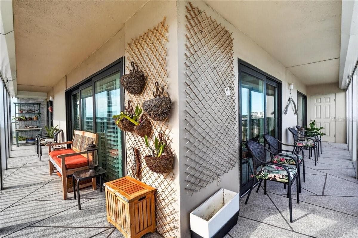 Shot of the wrap around balcony - 7300 SUN ISLAND DR S #701, SOUTH PASADENA