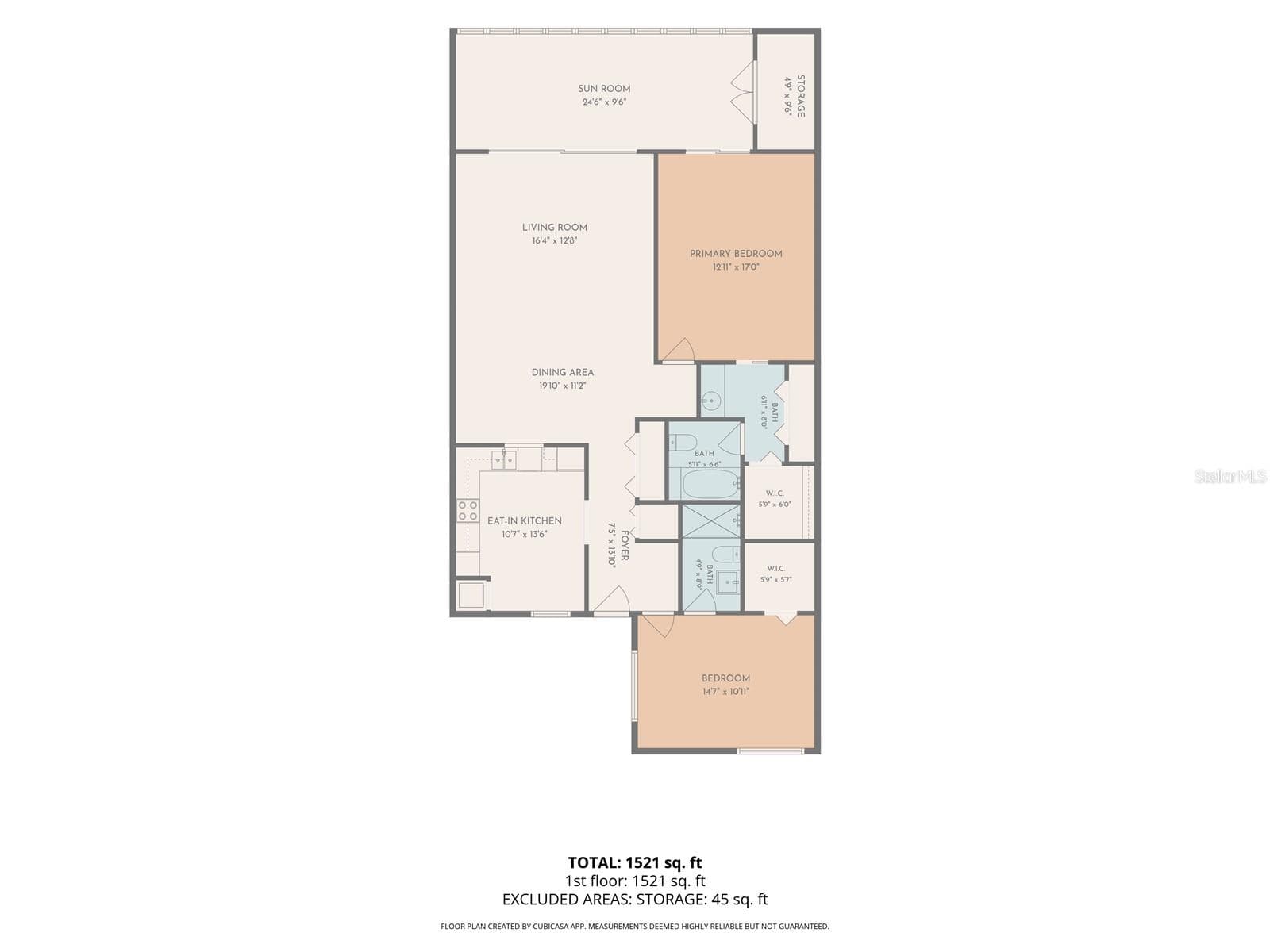 Floorplan - 521 LAKESIDE DR, BRADENTON