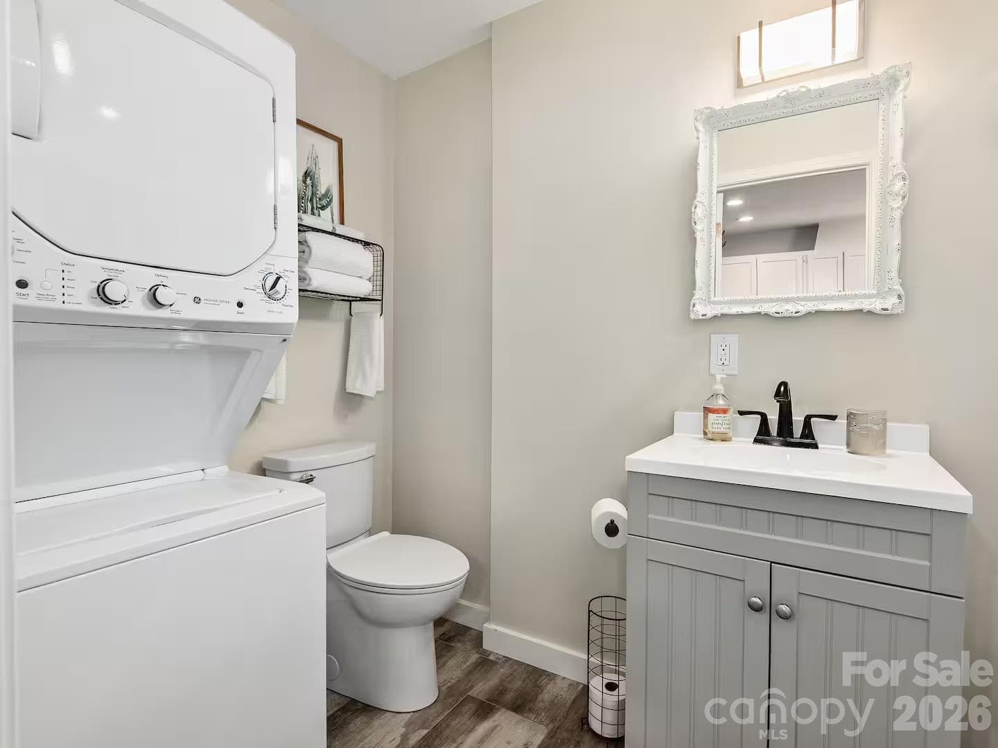 Bathroom and laundry in separate apartment - 16 Melton Drive, Asheville