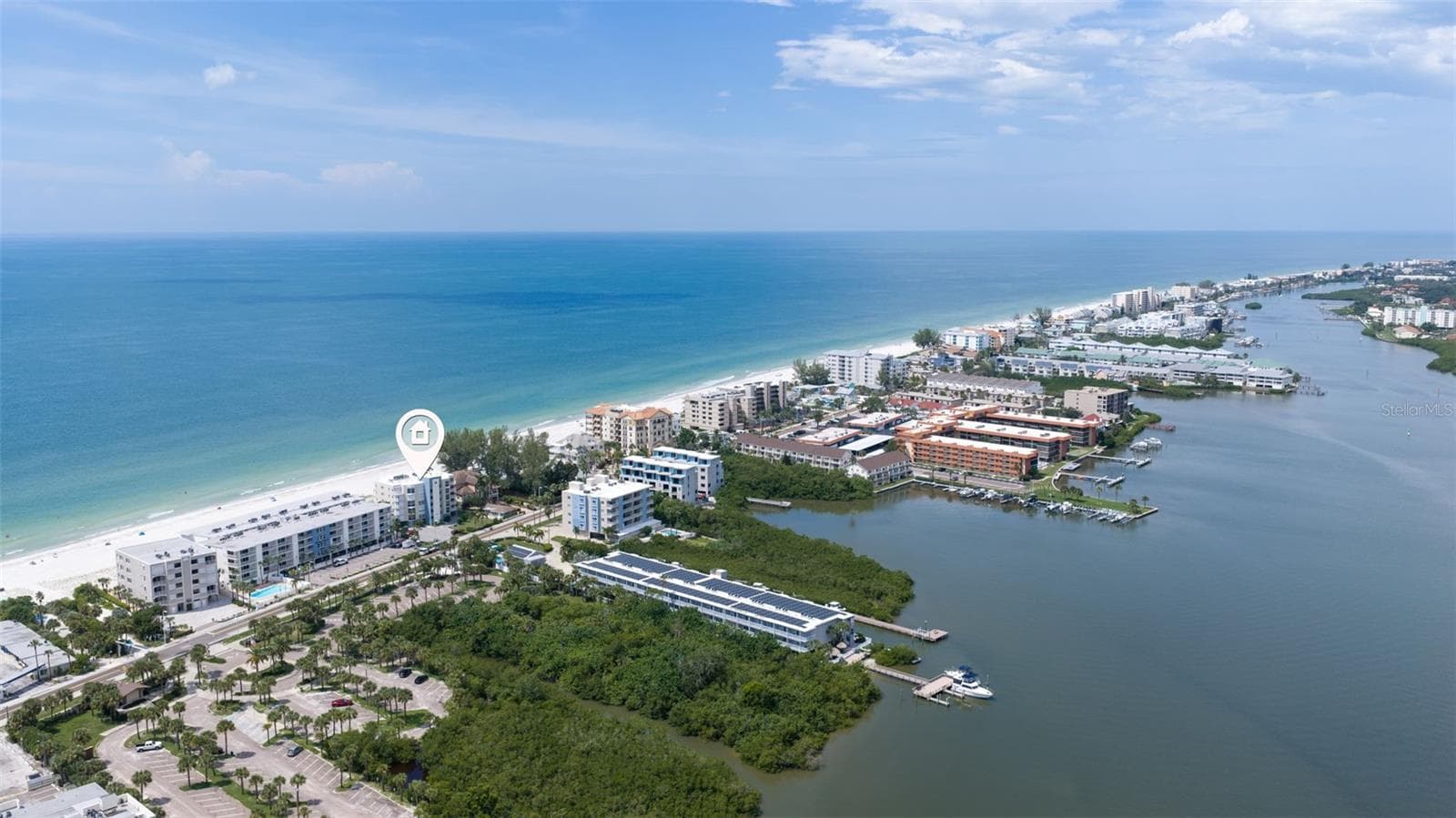 Aerial view - 19616 GULF BLVD #302, INDIAN SHORES