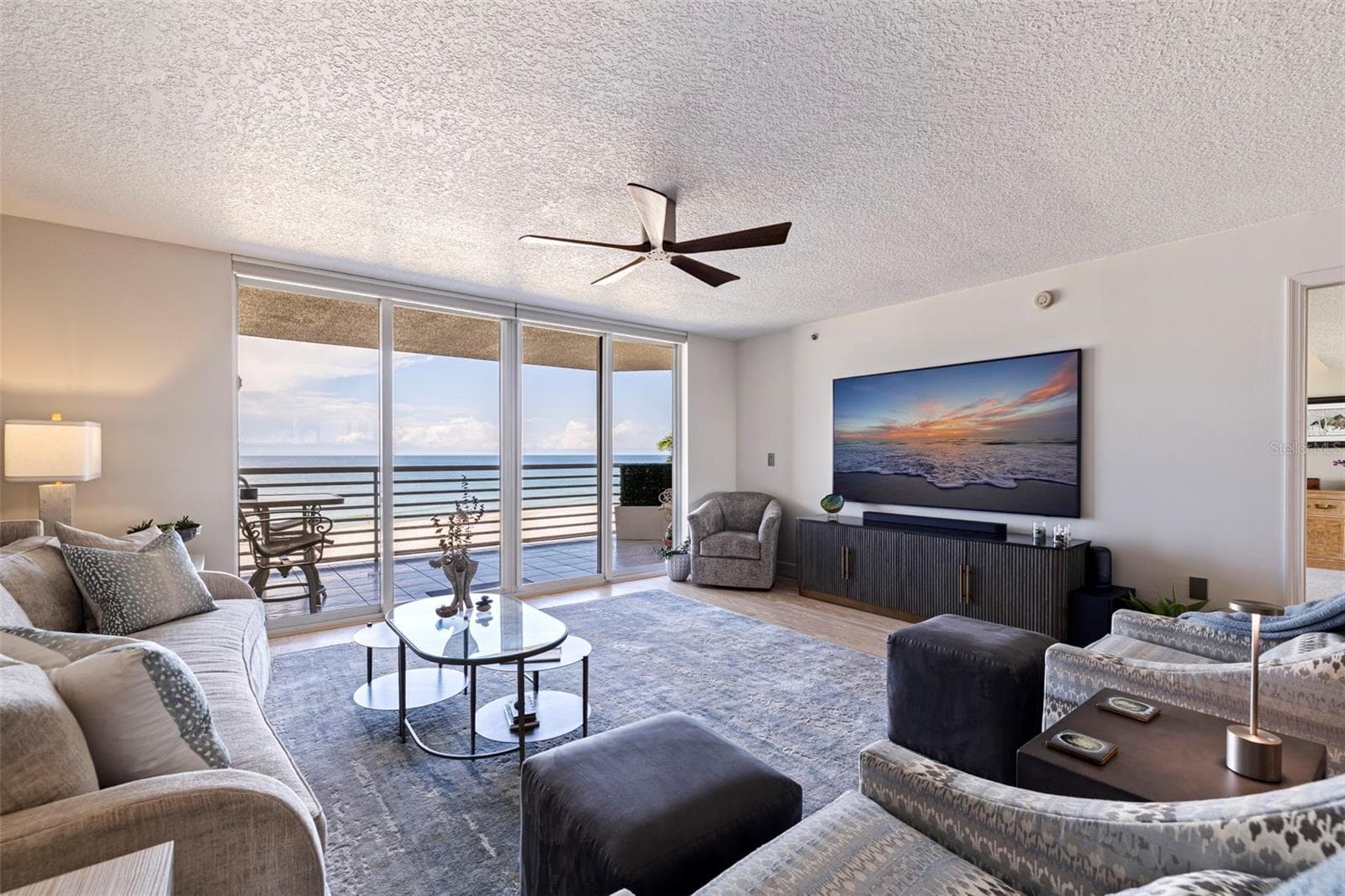 Living room - 19616 GULF BLVD #302, INDIAN SHORES
