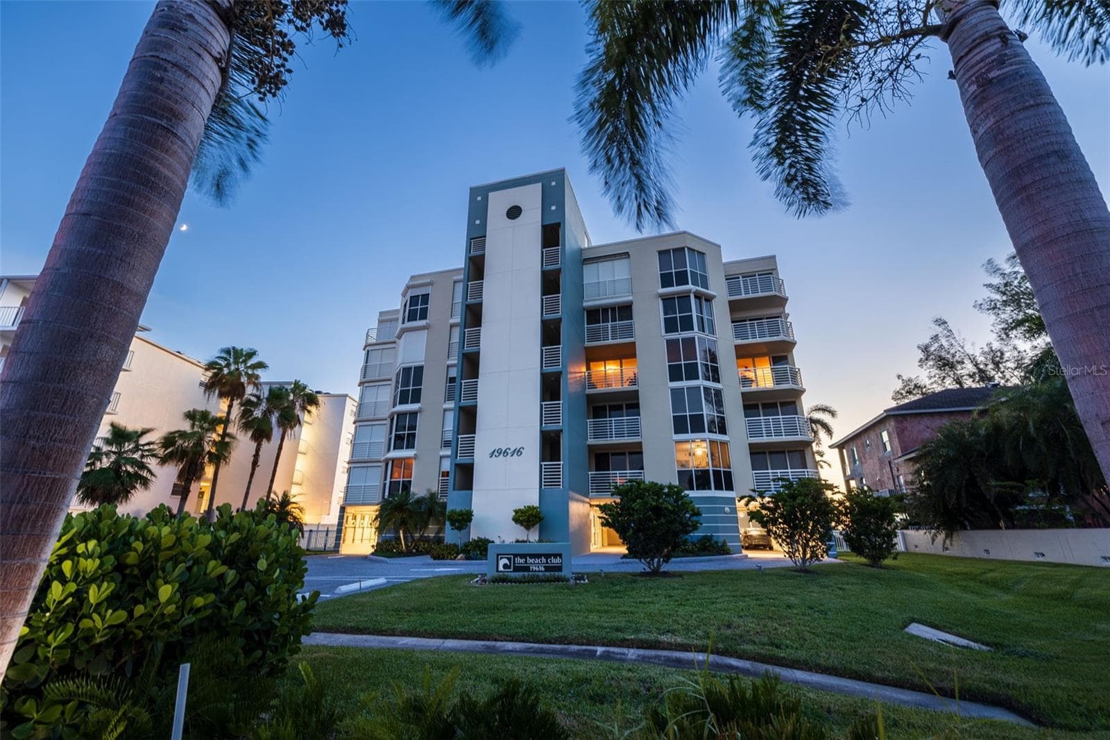 Evening view of The Beach Club of Indian Shores - 19616 GULF BLVD #302, INDIAN SHORES