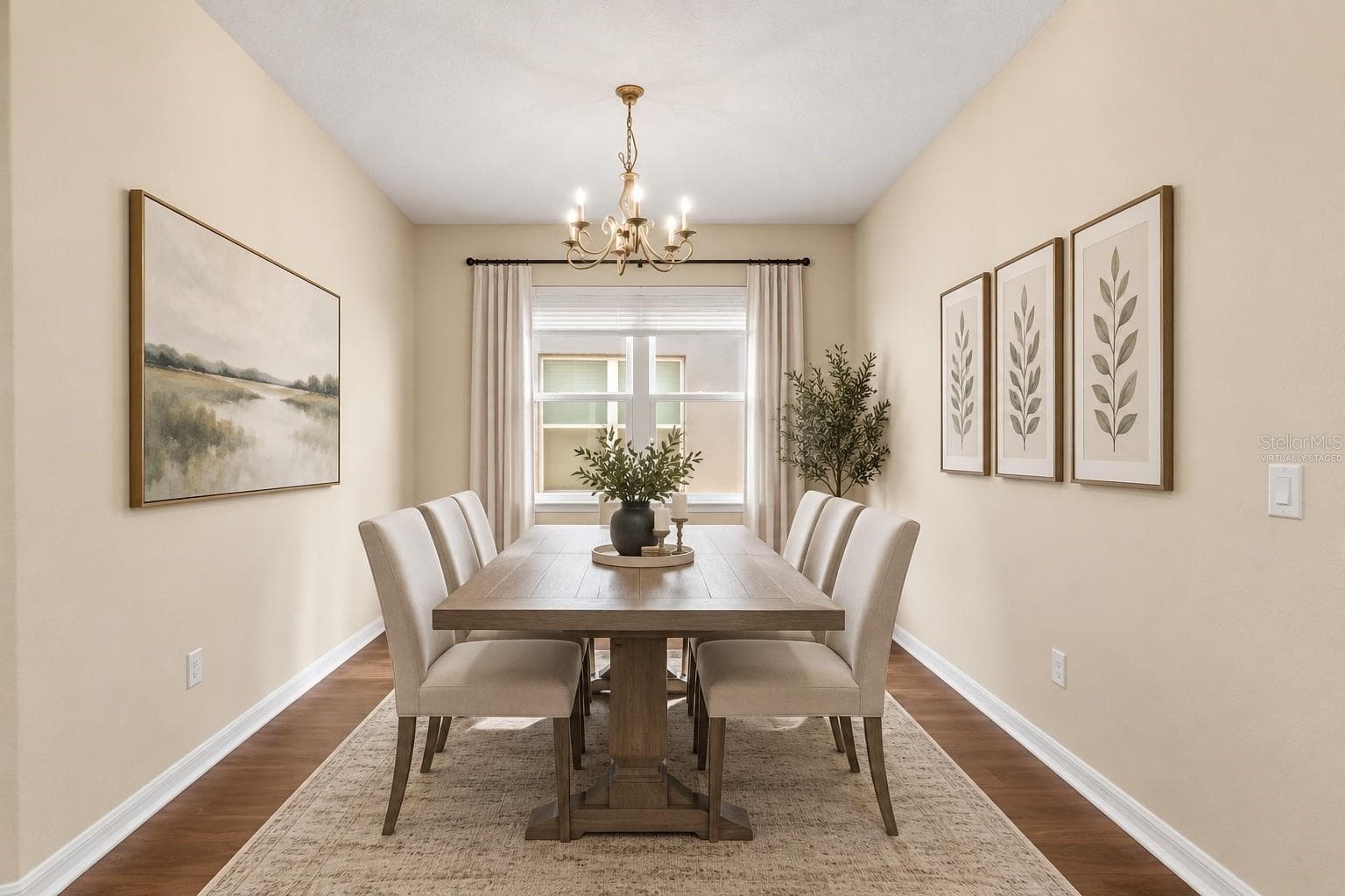 Virtually staged formal dining room - 17104 GOLDCREST LOOP, CLERMONT