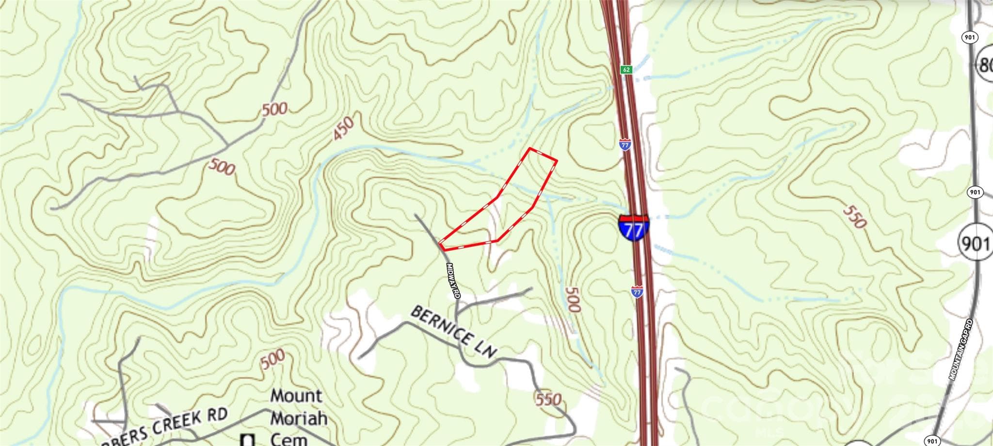Topo - 552 Midway Road, Richburg