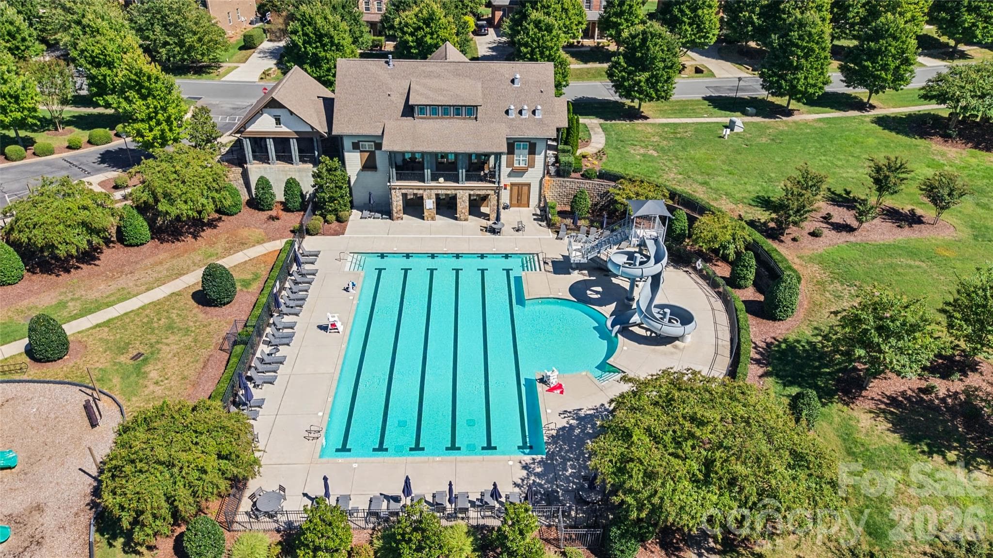 Community Pool with amazing waterfall. Club house with new Gym. - 1216 Glade Arch Lane, Huntersville