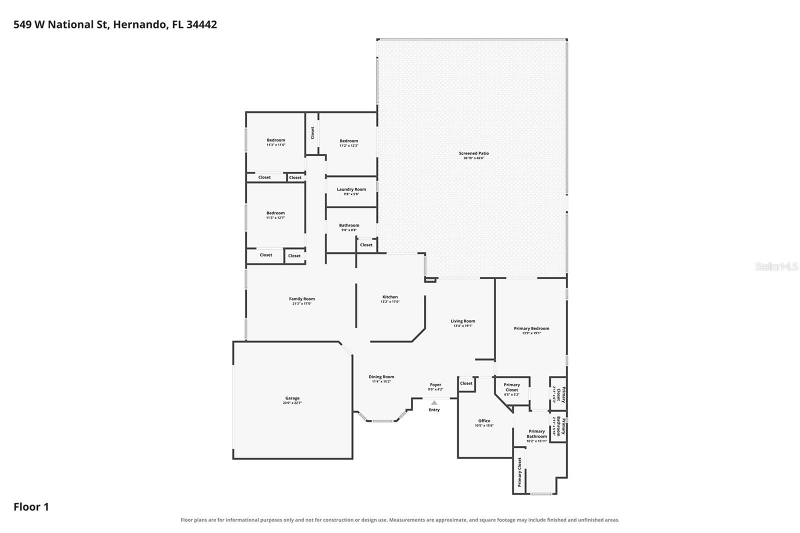Floor Plan - 549 W NATIONAL ST, HERNANDO