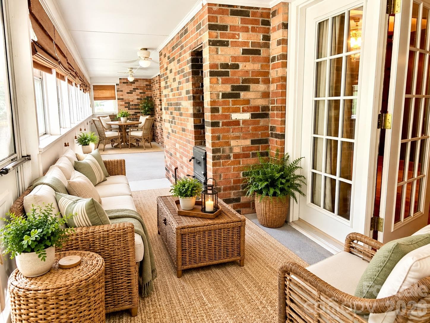 This sunroom is staged by CHATGP and noted in MLS as well. - 620 Mcdowell Drive, Chester