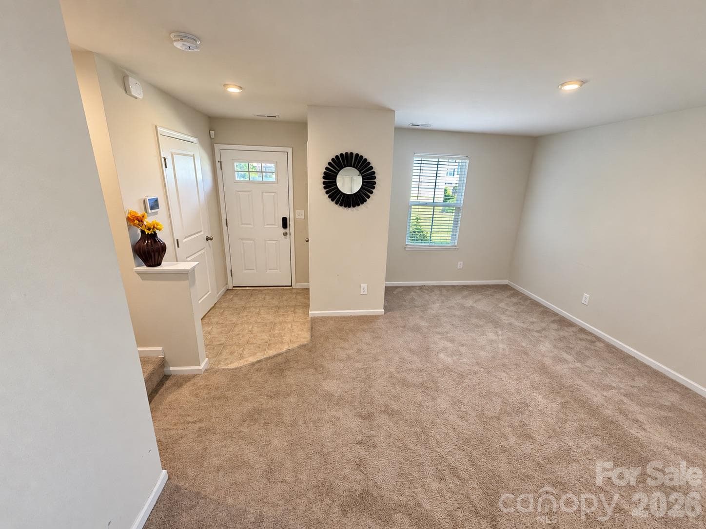 Living room facing front door - 5356 Austin Knoll Court, Charlotte