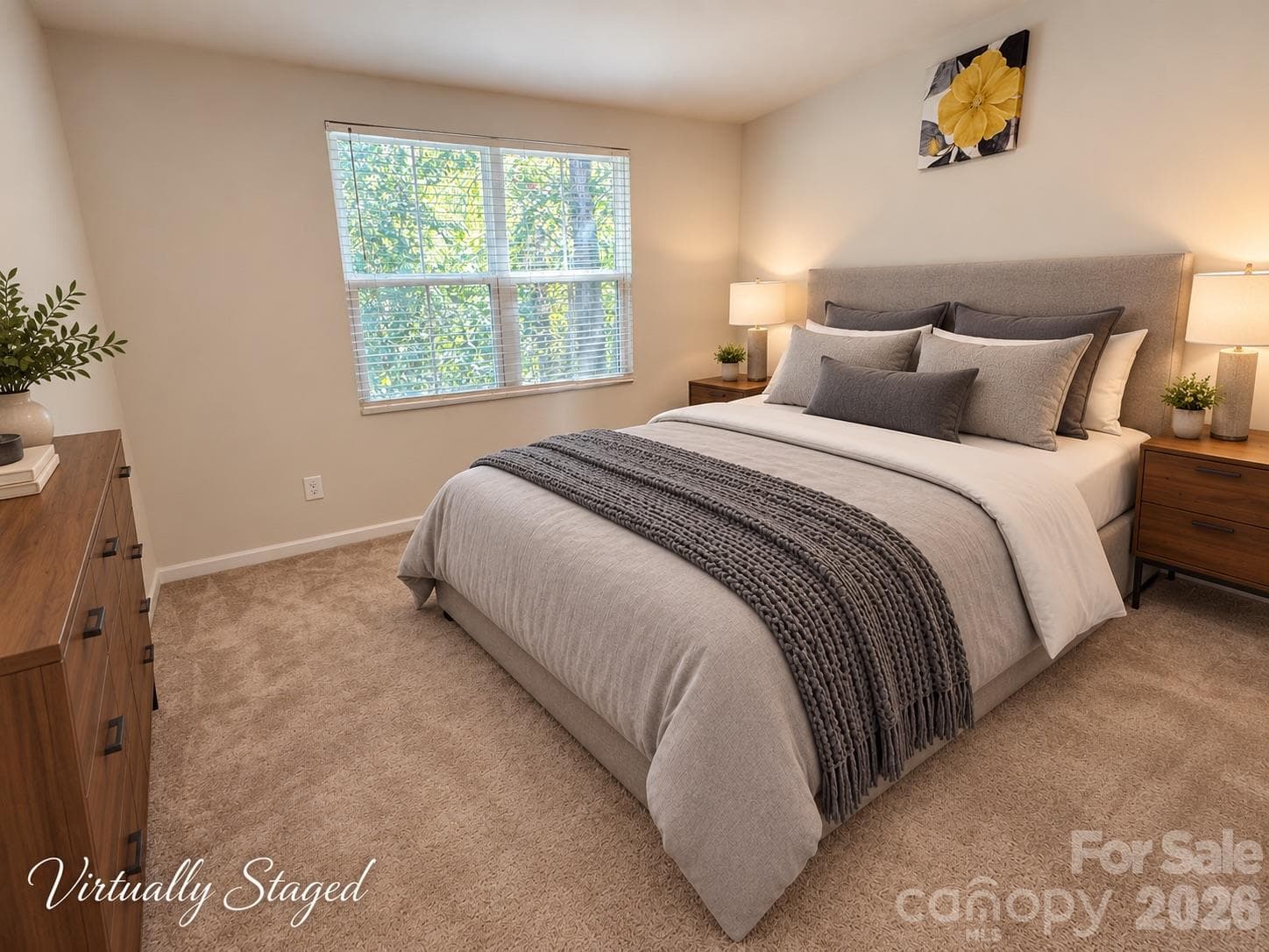 Primary Bedroom (virtually staged) - 5356 Austin Knoll Court, Charlotte