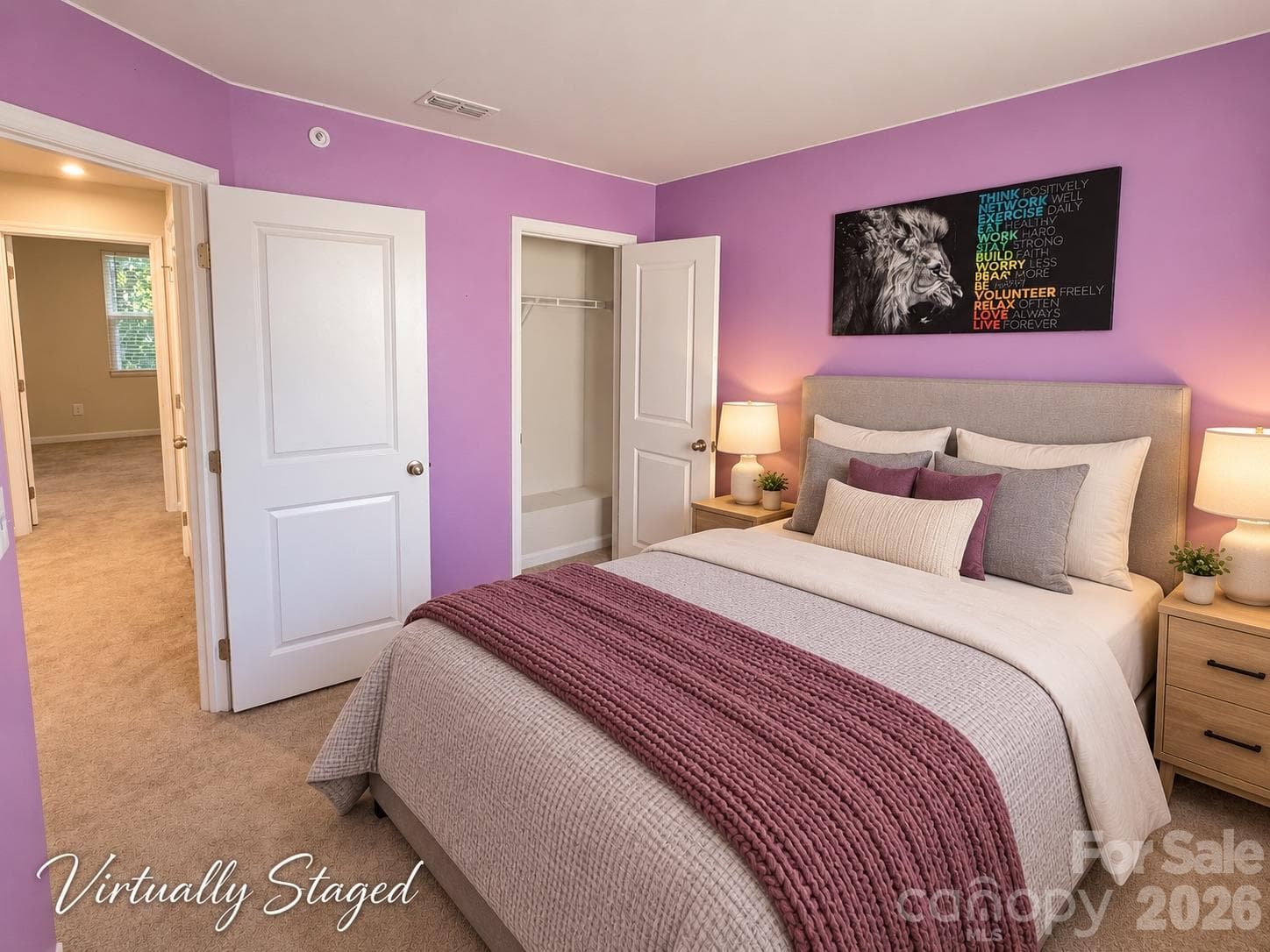 Secondary Bedroom (virtually staged) - 5356 Austin Knoll Court, Charlotte