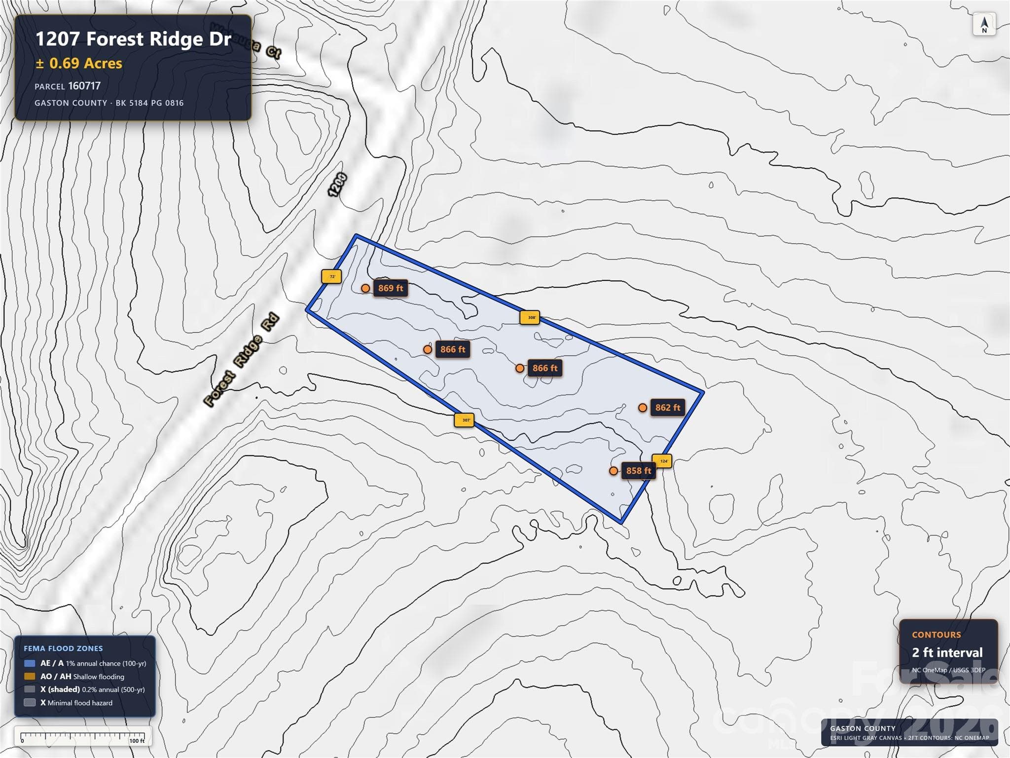 Lot at 1207 Forest Ridge Drive, Bessemer City, photo 5 of 5