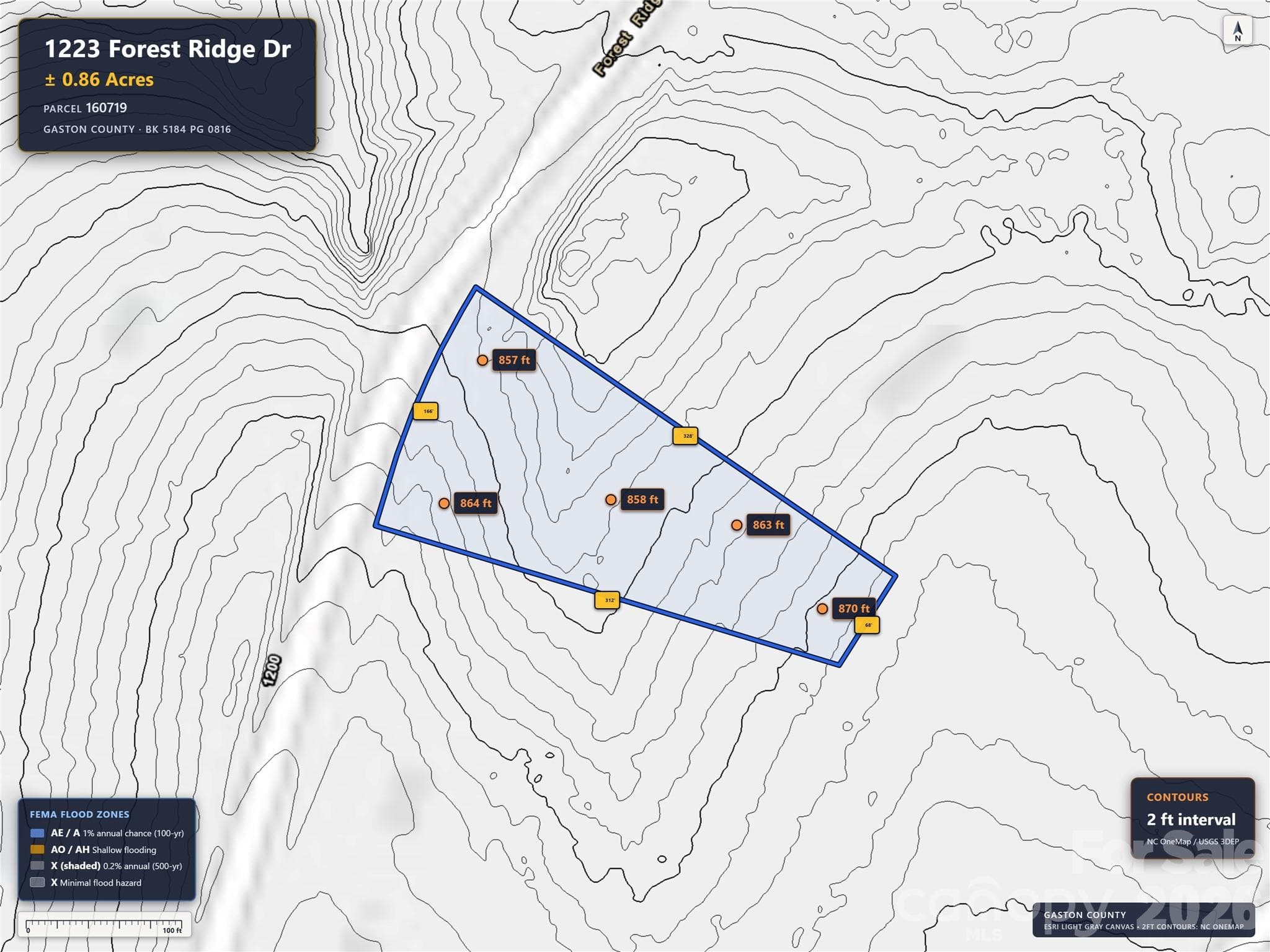 Lot at 1223 Forest Ridge Drive, Bessemer City, photo 5 of 5