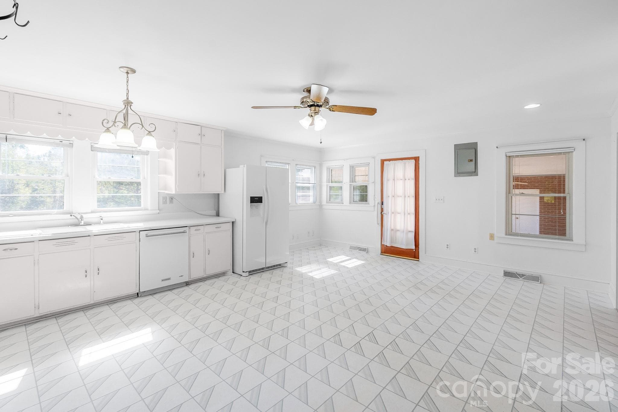 Entry from Carport - 7615 S Rocky River Road, Monroe