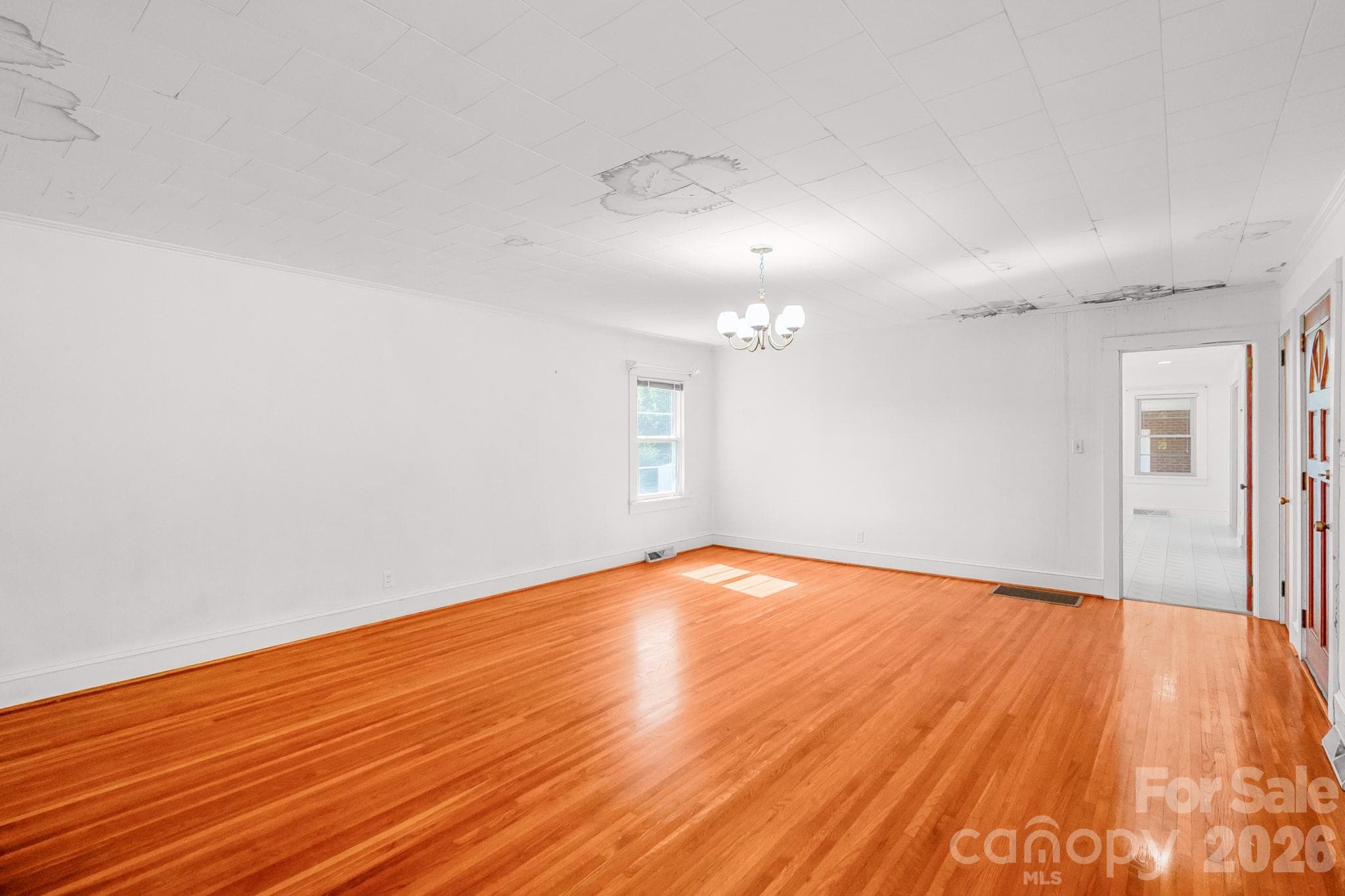 Original hardwoods - 7615 S Rocky River Road, Monroe