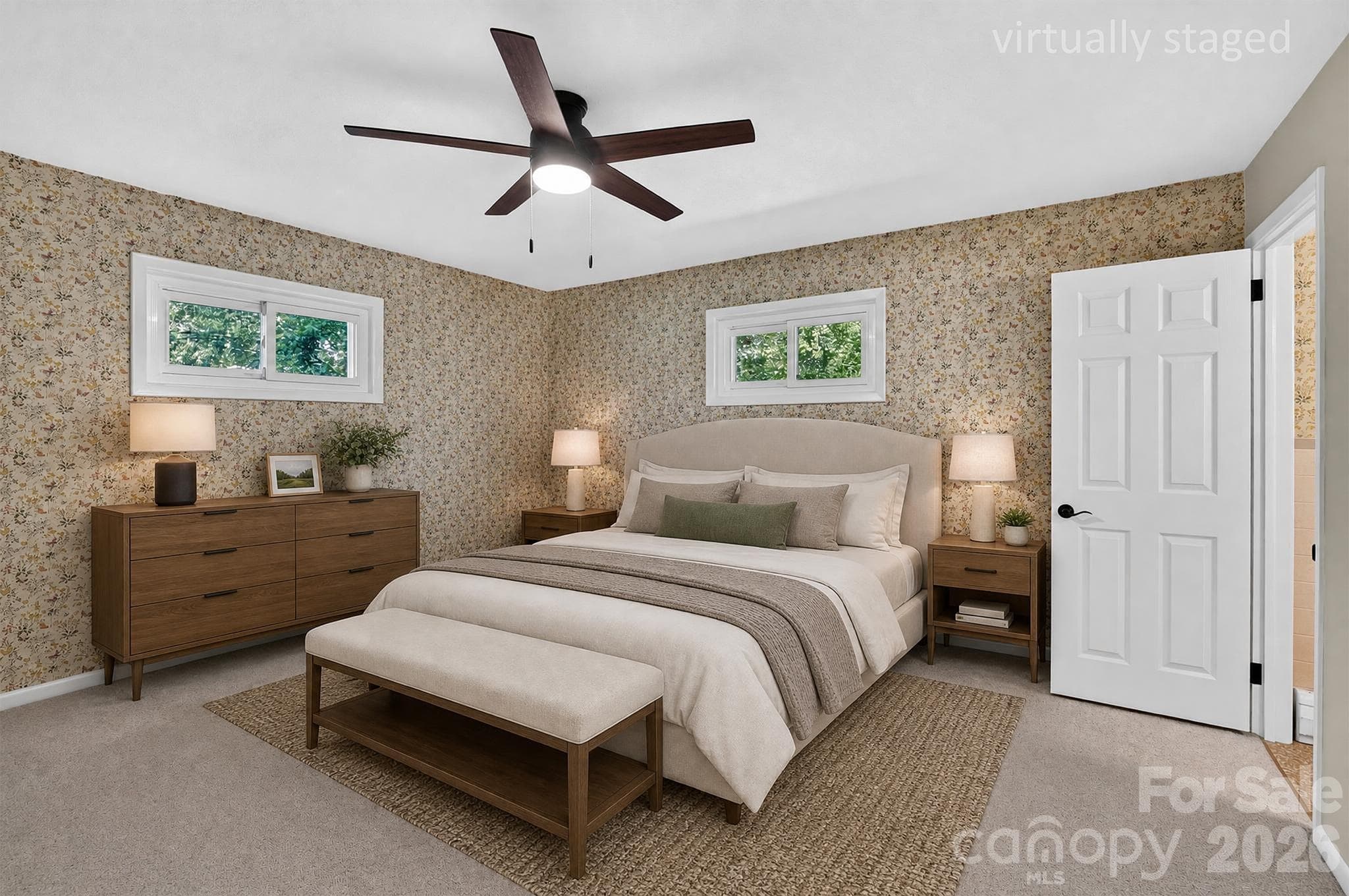 Primary suite virtually staged - 1007 Woodland Street SE, Valdese