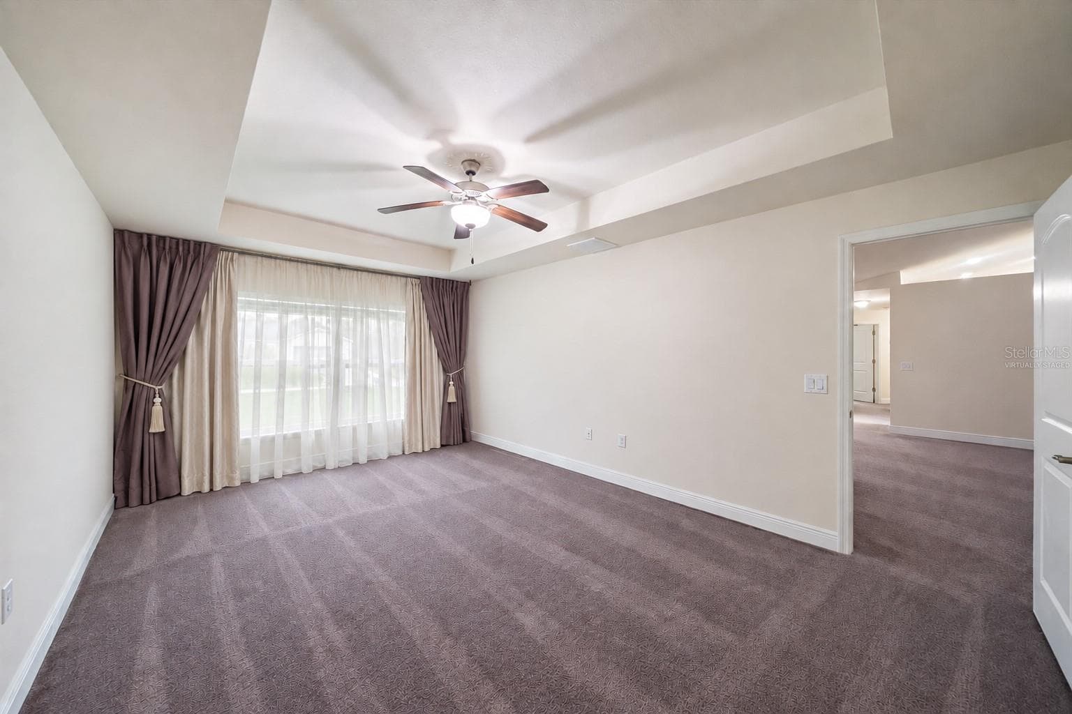 Primary bedroom - virtually staged - 2494 CHEROKEE ST, NORTH PORT