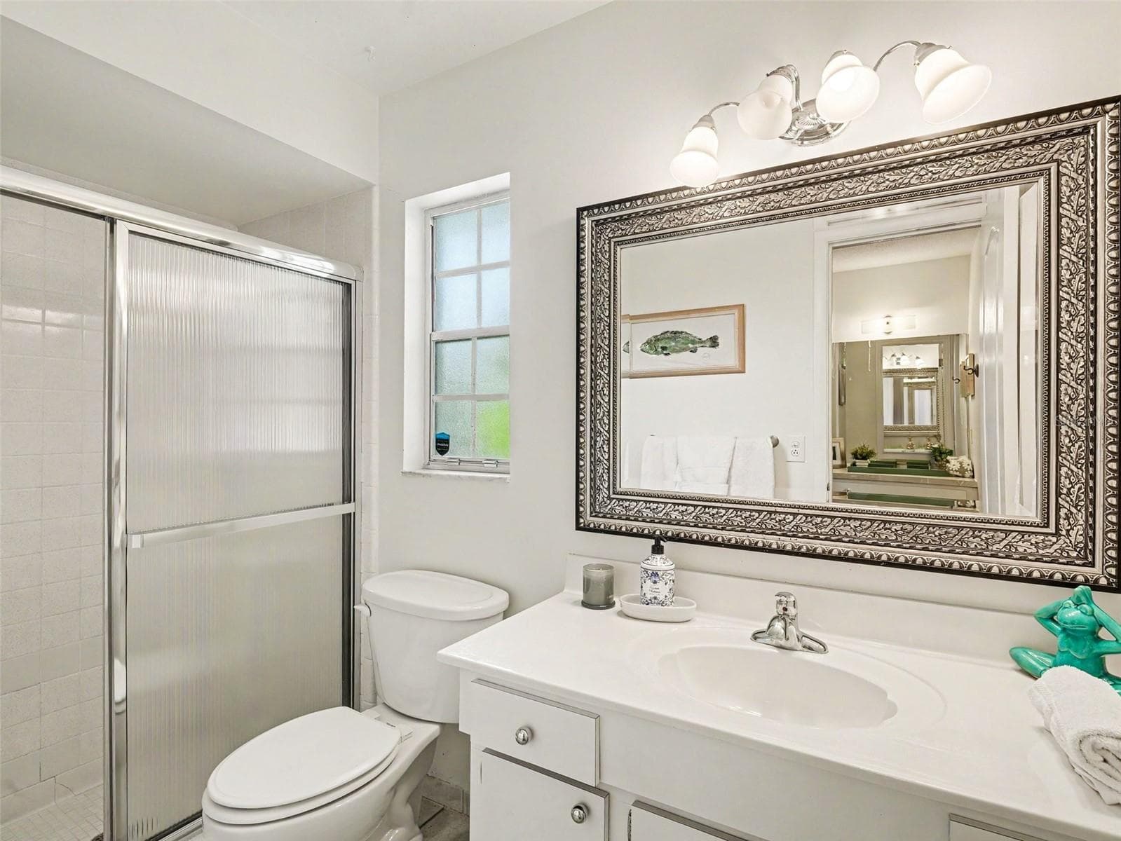 PRIMARY BATH GLASS SHOWER ENCLOSURE - 1110 DE NARVAEZ AVE, BRADENTON