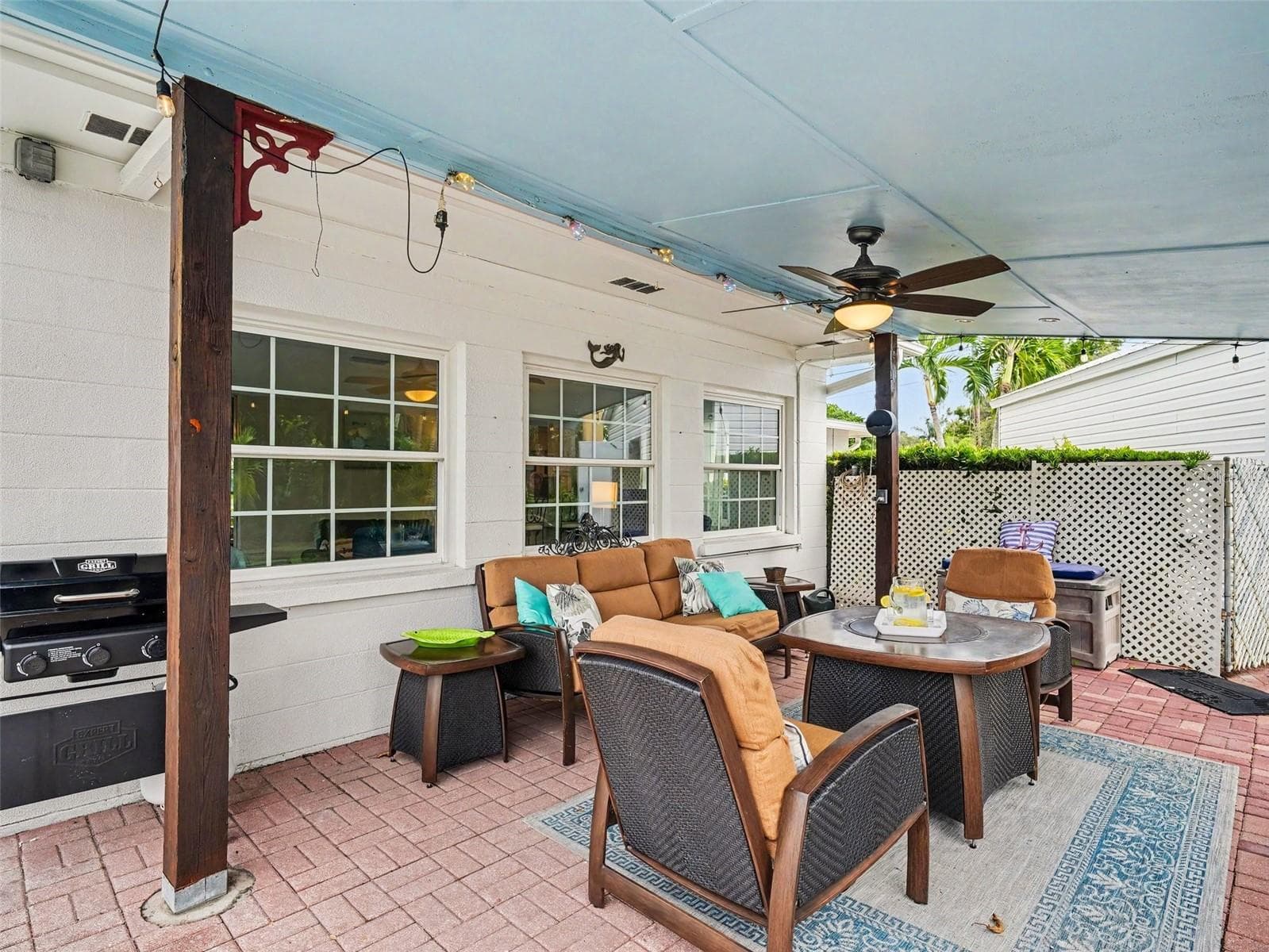 COVERED PATIO & GRILL AREA - 1110 DE NARVAEZ AVE, BRADENTON