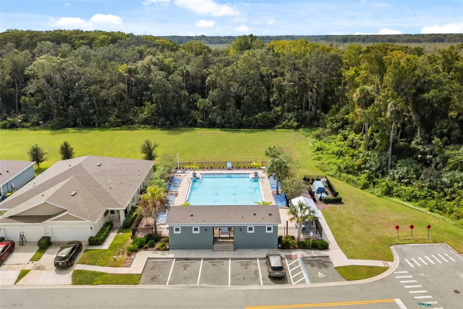Community pool surrounded by green space and neighborhood amenities. - 3658 CASPIAN ST, LEESBURG