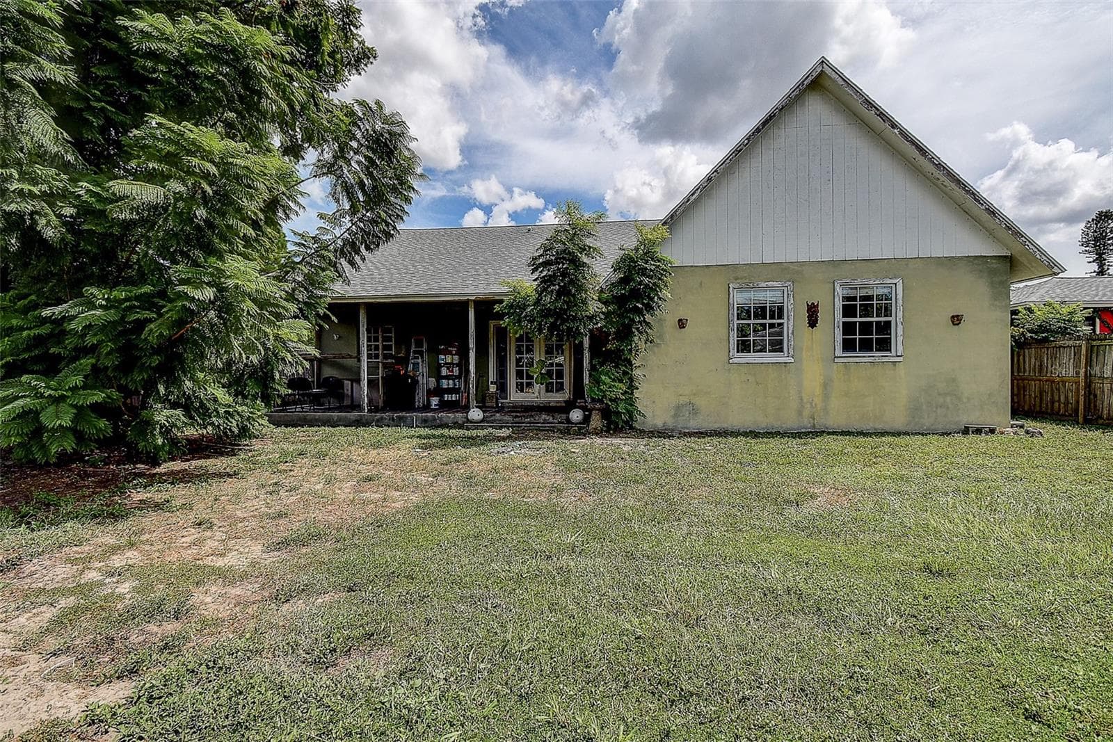 Rear Of Home. Large Backyard. - 1508 SUFFOLK ST N, ST PETERSBURG
