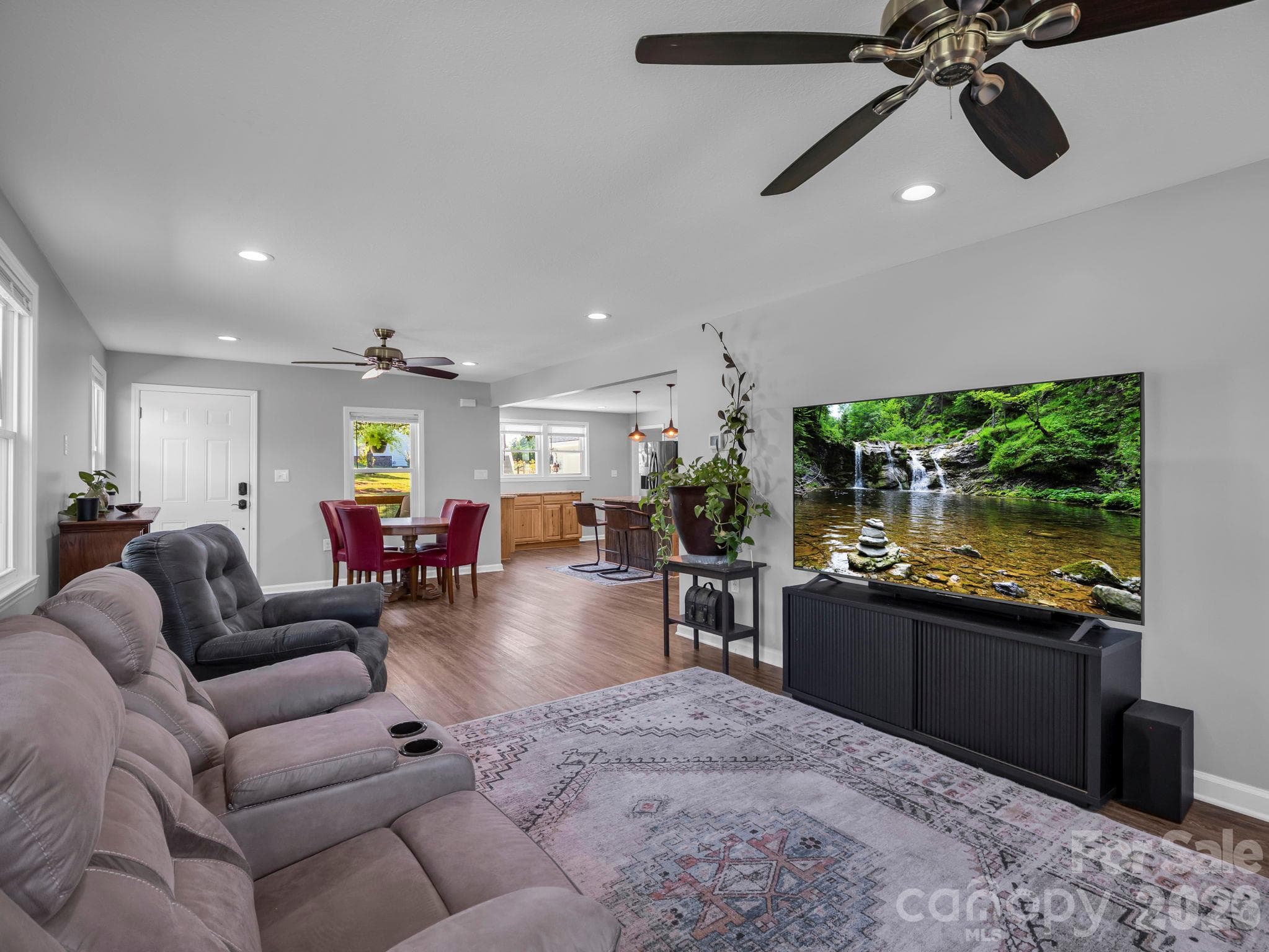 open floor plan - 131 Burch Hutchins Road, Forest City