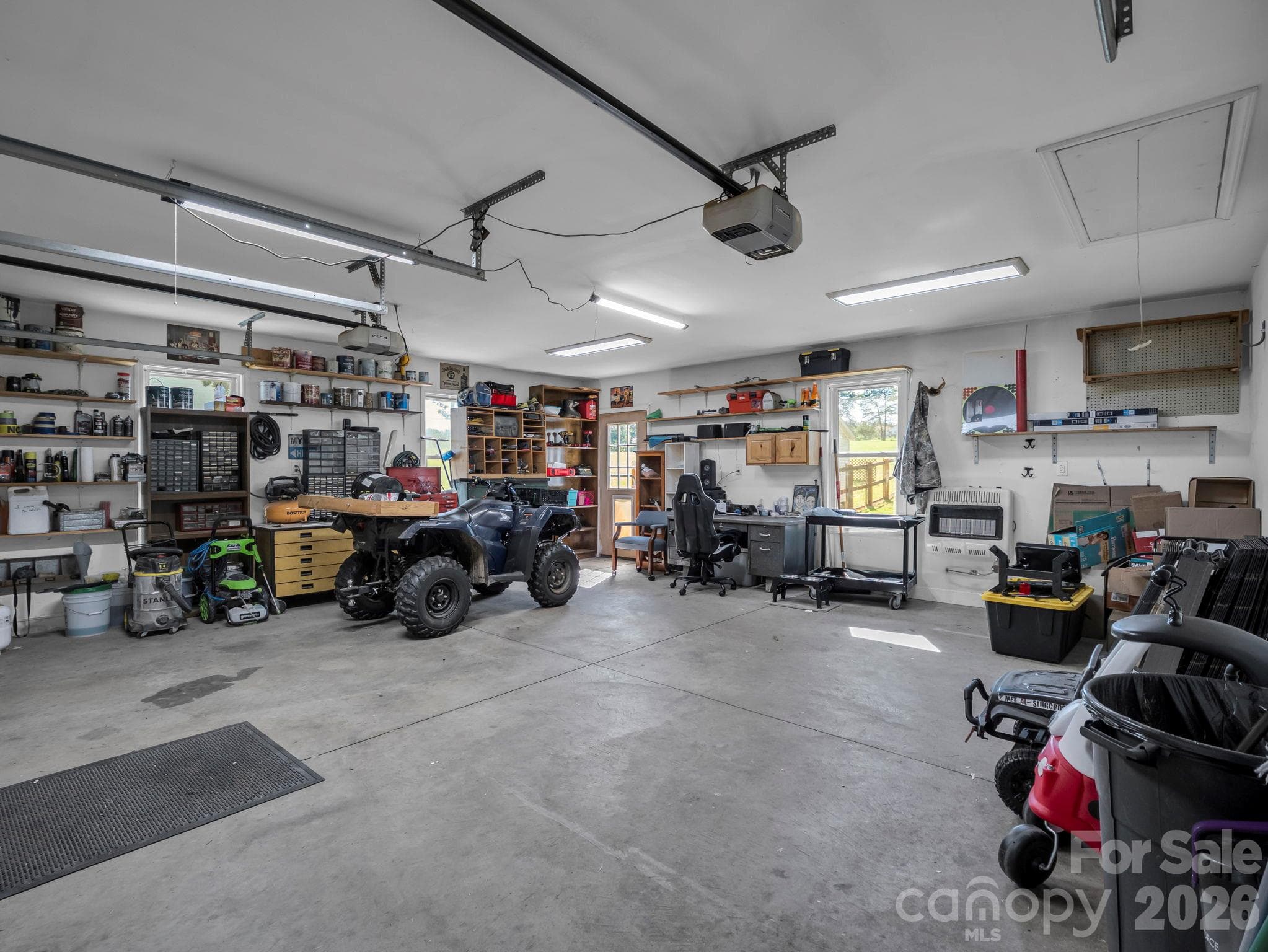 Heated garage. - 131 Burch Hutchins Road, Forest City