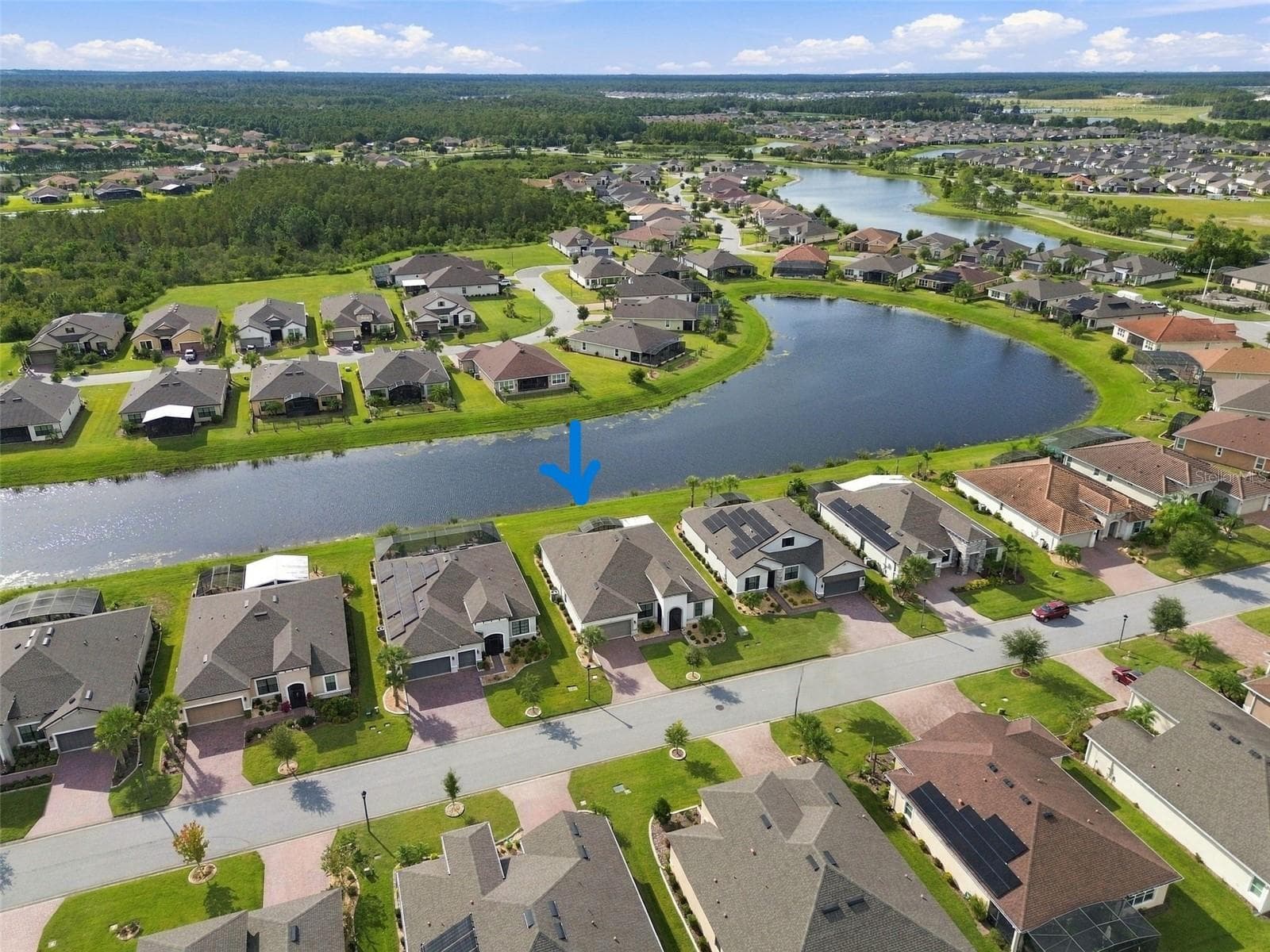 Aerial POND View - 4085 VIA TOLEDO CT, POINCIANA
