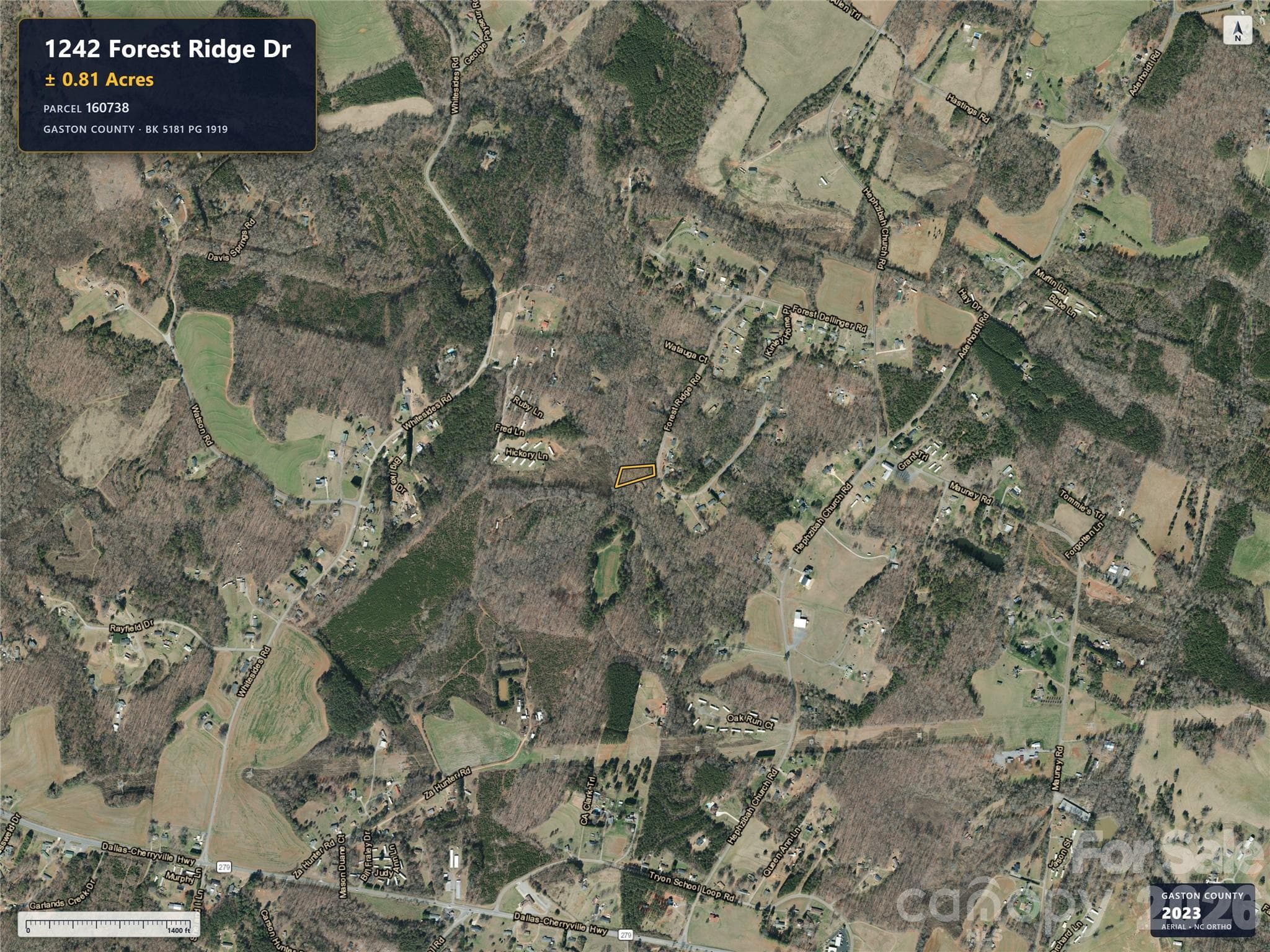 Lot at 1242 Forest Ridge Drive, Bessemer City, photo 4 of 5