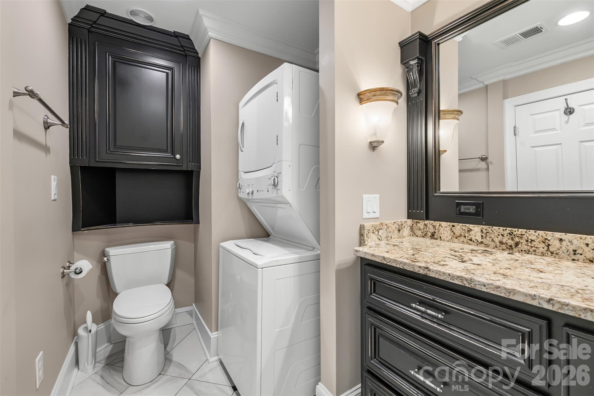Full bath with laundry in basement - 2042 Maynard Road, Charlotte