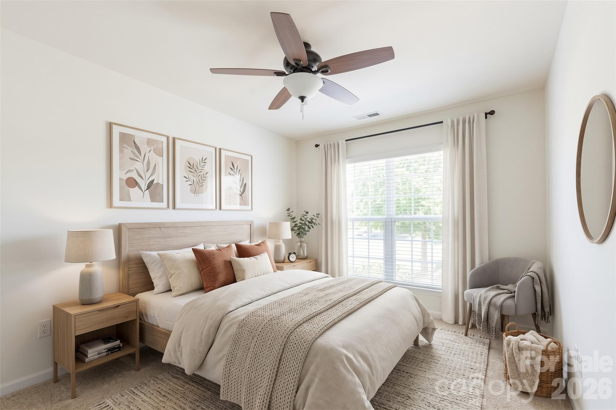 Virtually staged bedroom 2 - 1839 Royal Gorge Avenue, Charlotte