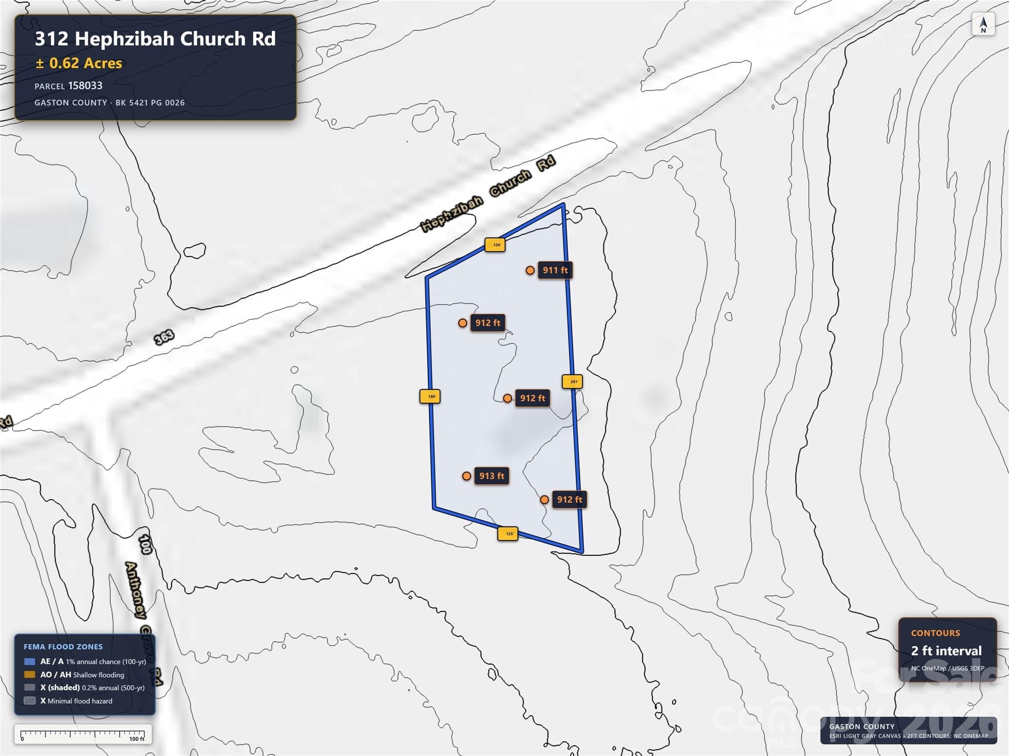 Lot at 312 Hephzibah Church Road, Crouse, photo 5 of 6