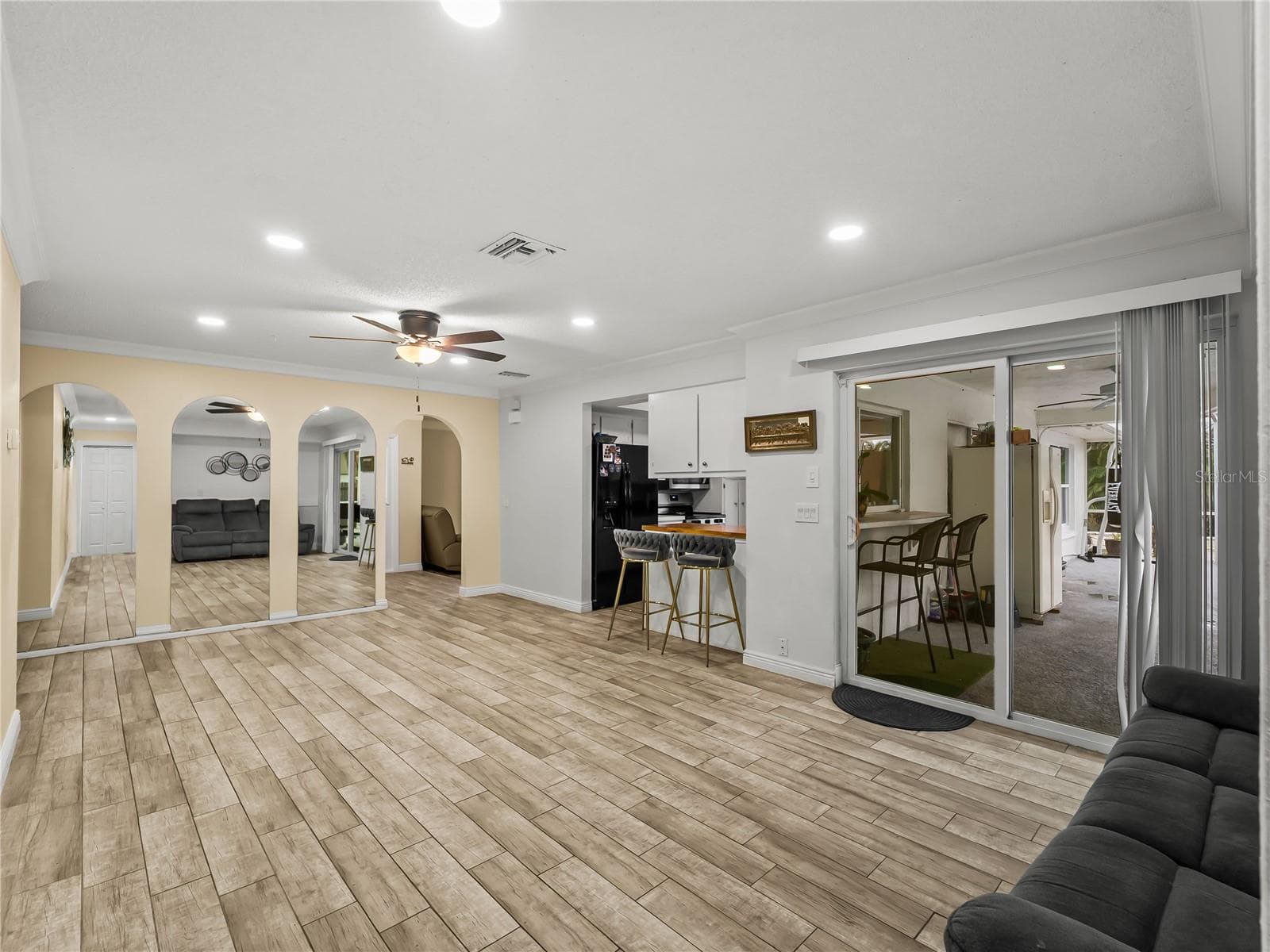 Family room looking back towards the foyer. - 20343 RUTHERFORD AVE, PORT CHARLOTTE