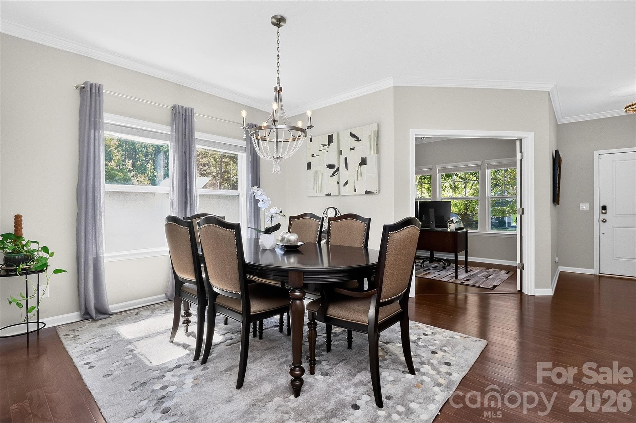 Elegant Dining Room - 8122 Mossy Rock Road, Waxhaw