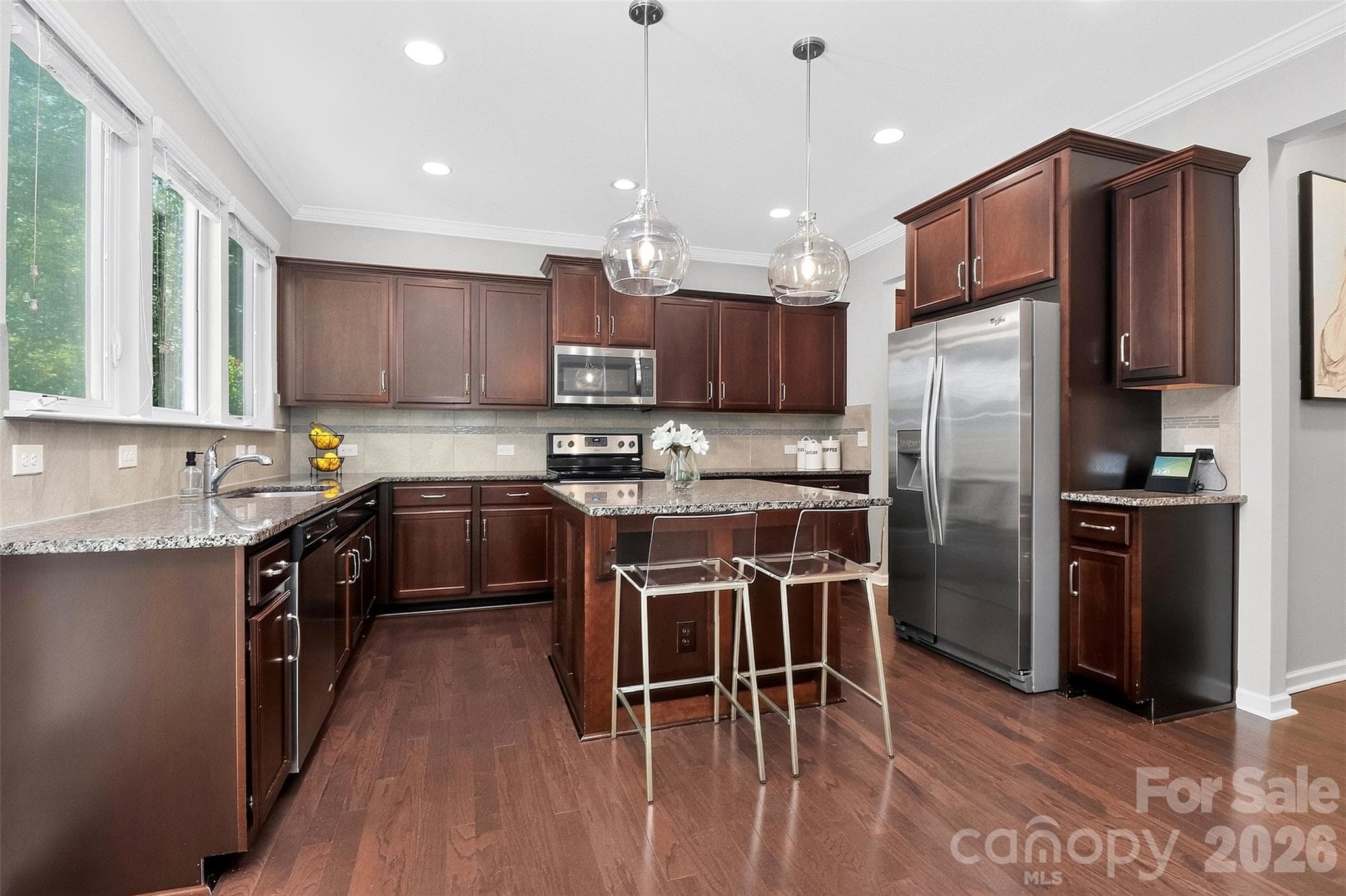 Natural Light Filled Kitchen - 8122 Mossy Rock Road, Waxhaw
