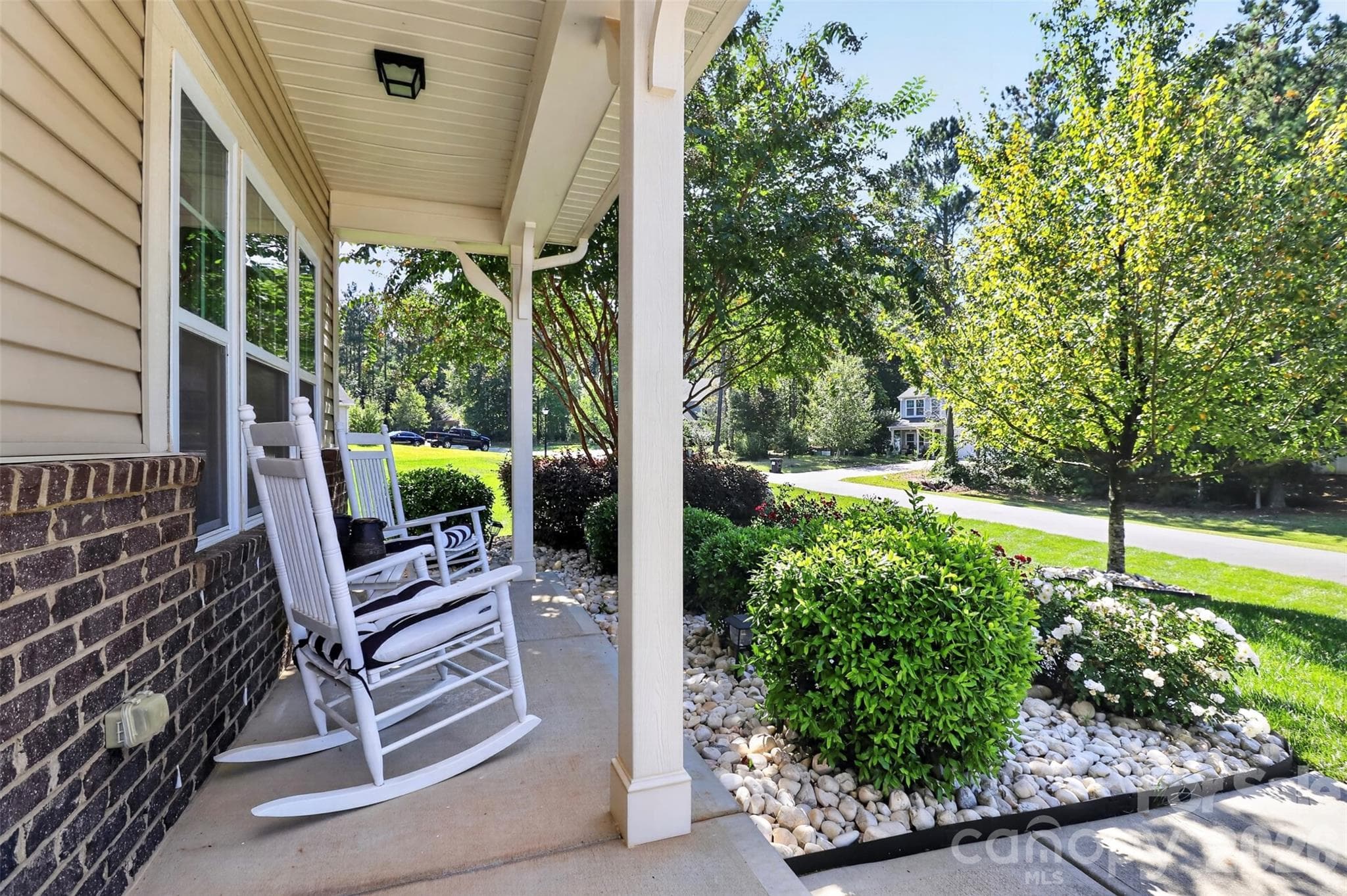 Inviting Front Porch - 8122 Mossy Rock Road, Waxhaw