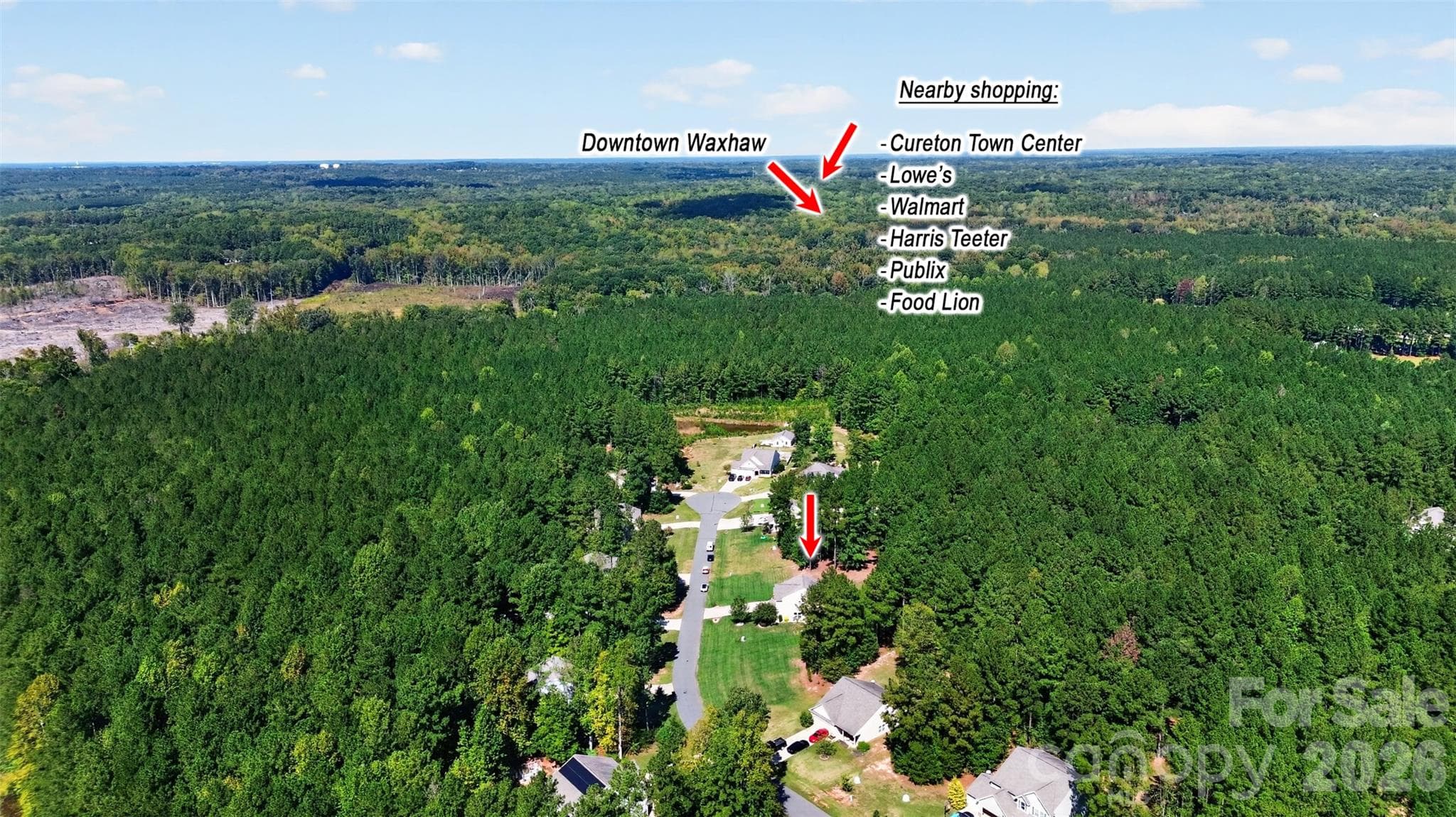 Conveniences nearby! - 8122 Mossy Rock Road, Waxhaw