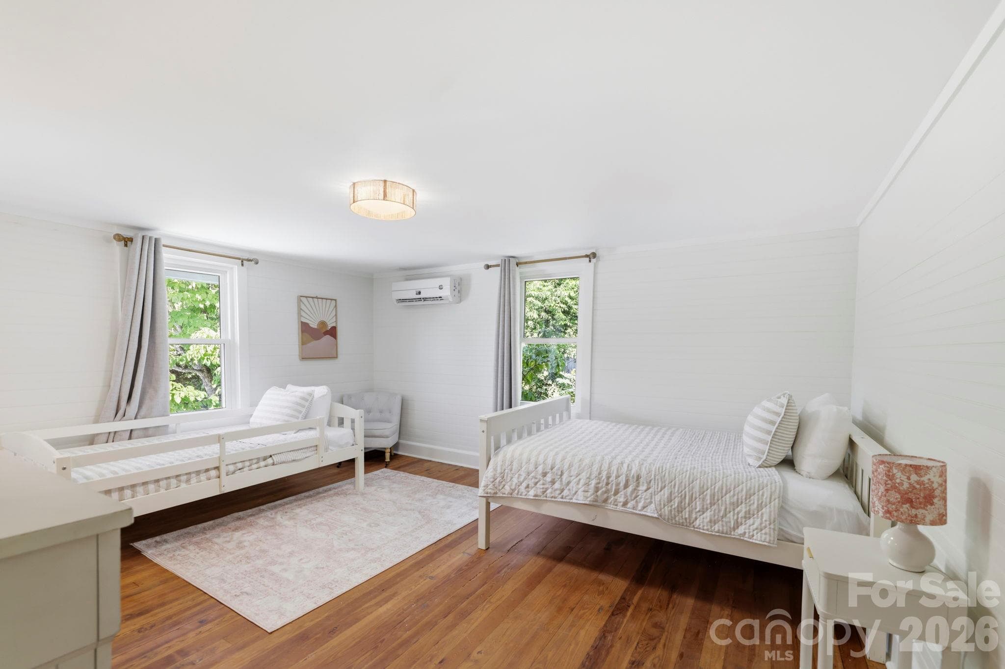 Second Bedroom on 2nd Floor. Original wood floors on 2nd floor. - 2252 Riceville Road, Asheville