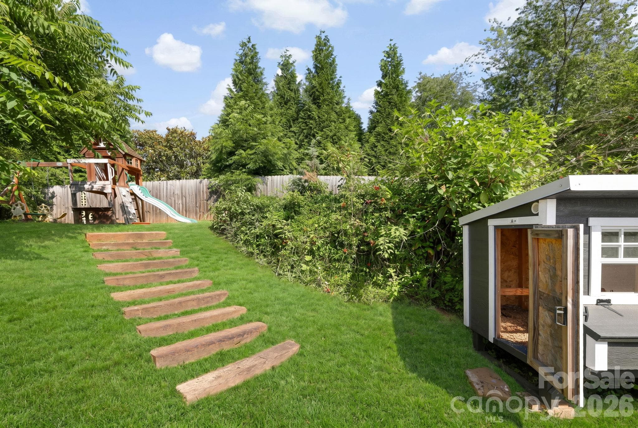 Darling chicken coop located in upper level of yard - 2252 Riceville Road, Asheville