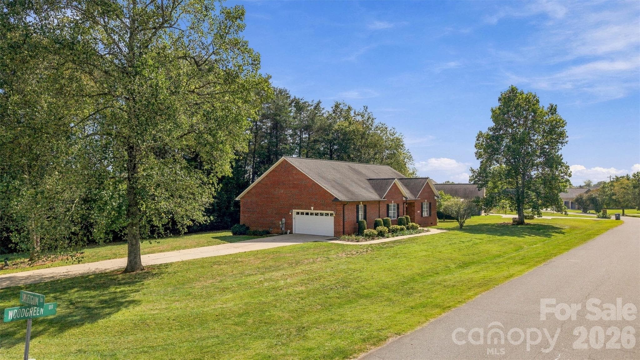 Side Street View - 3656 Woodgreen Drive, Lincolnton