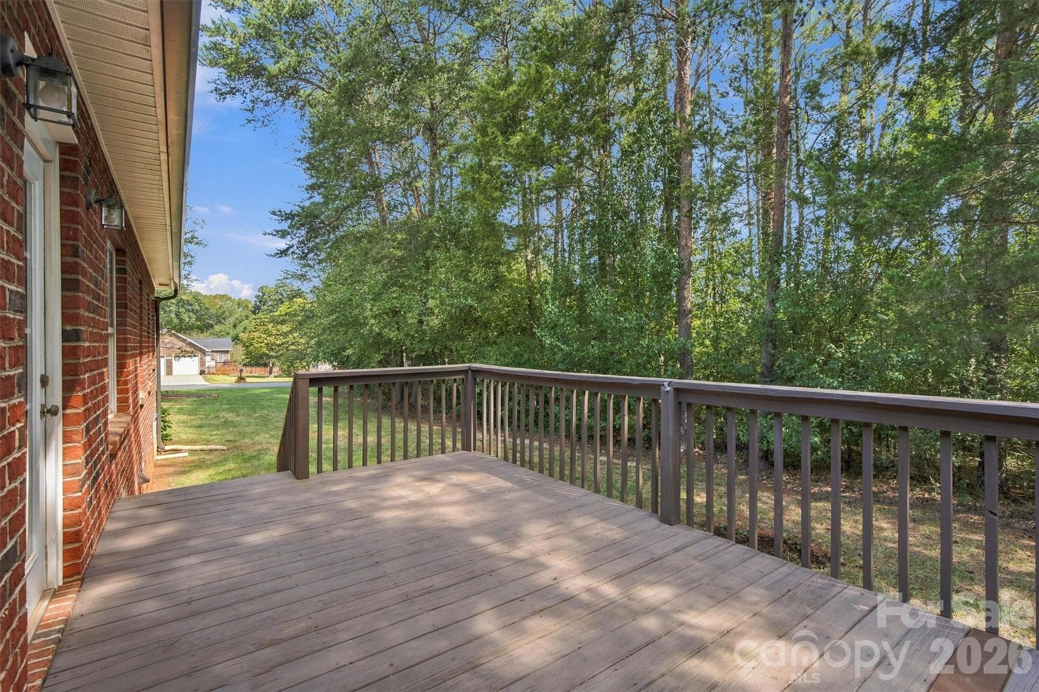 Focused Back Deck View - 3656 Woodgreen Drive, Lincolnton